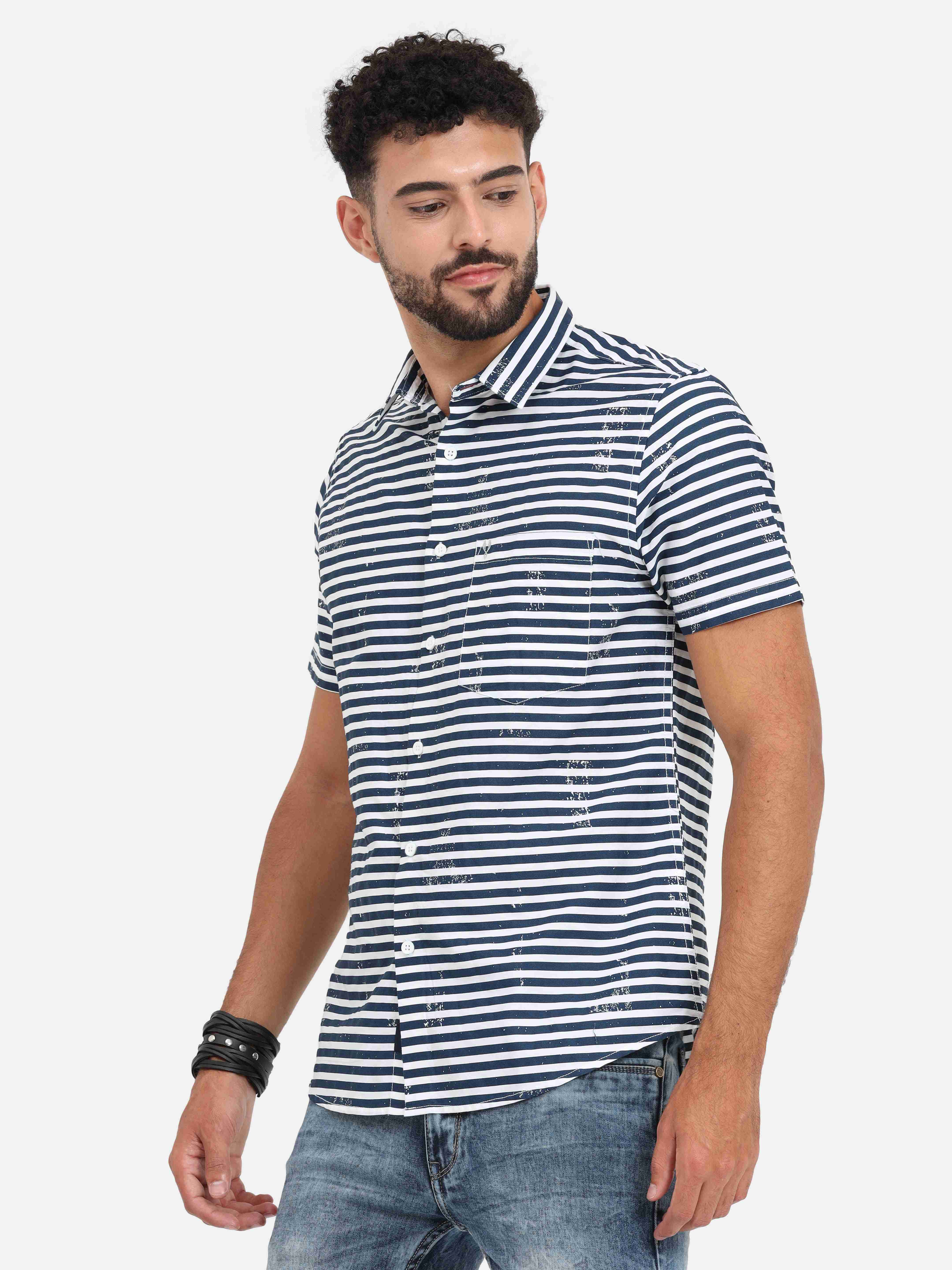 Nautical Horizontal Stripe Shirt