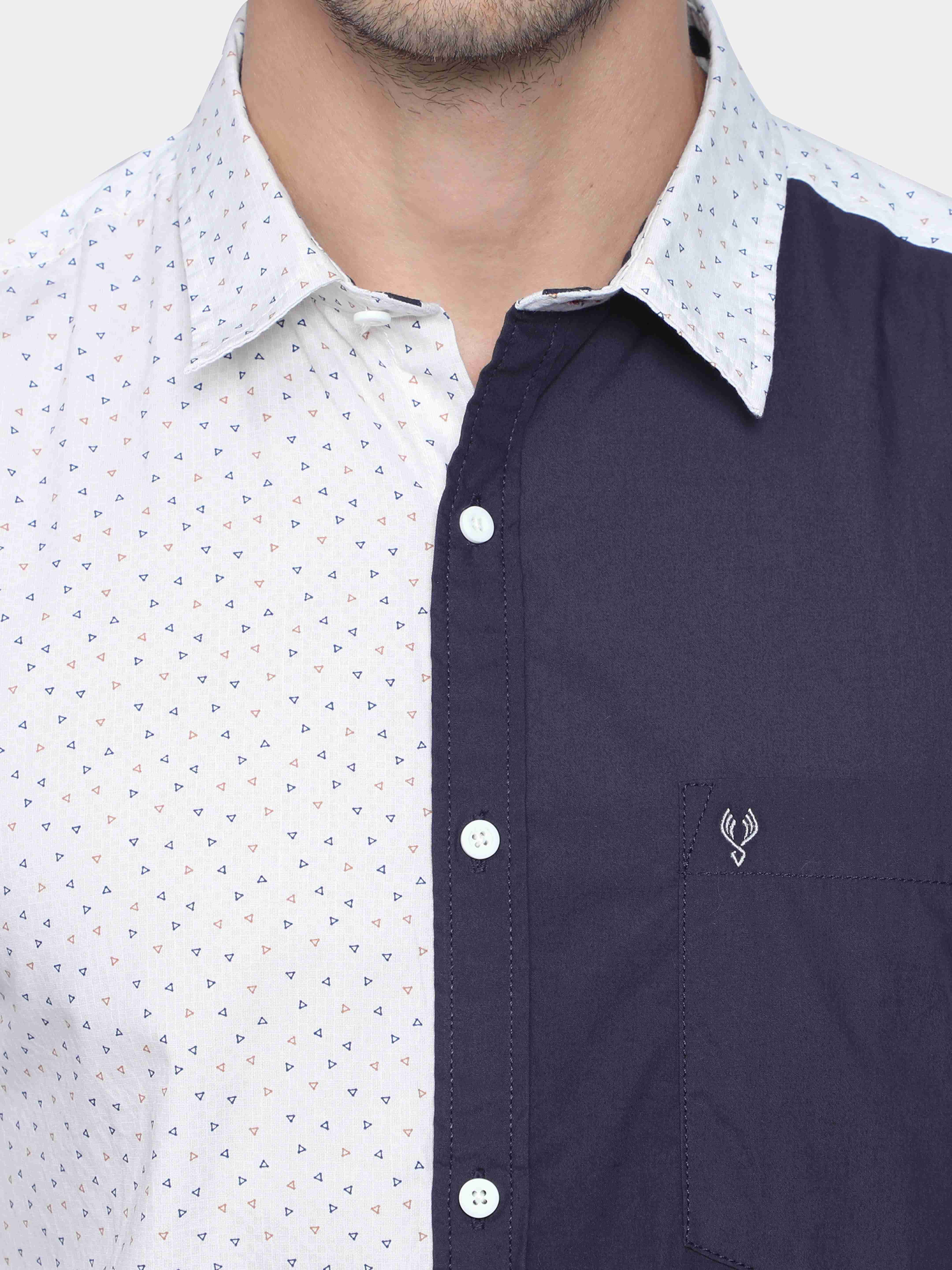 Contrast Panel Shirt
