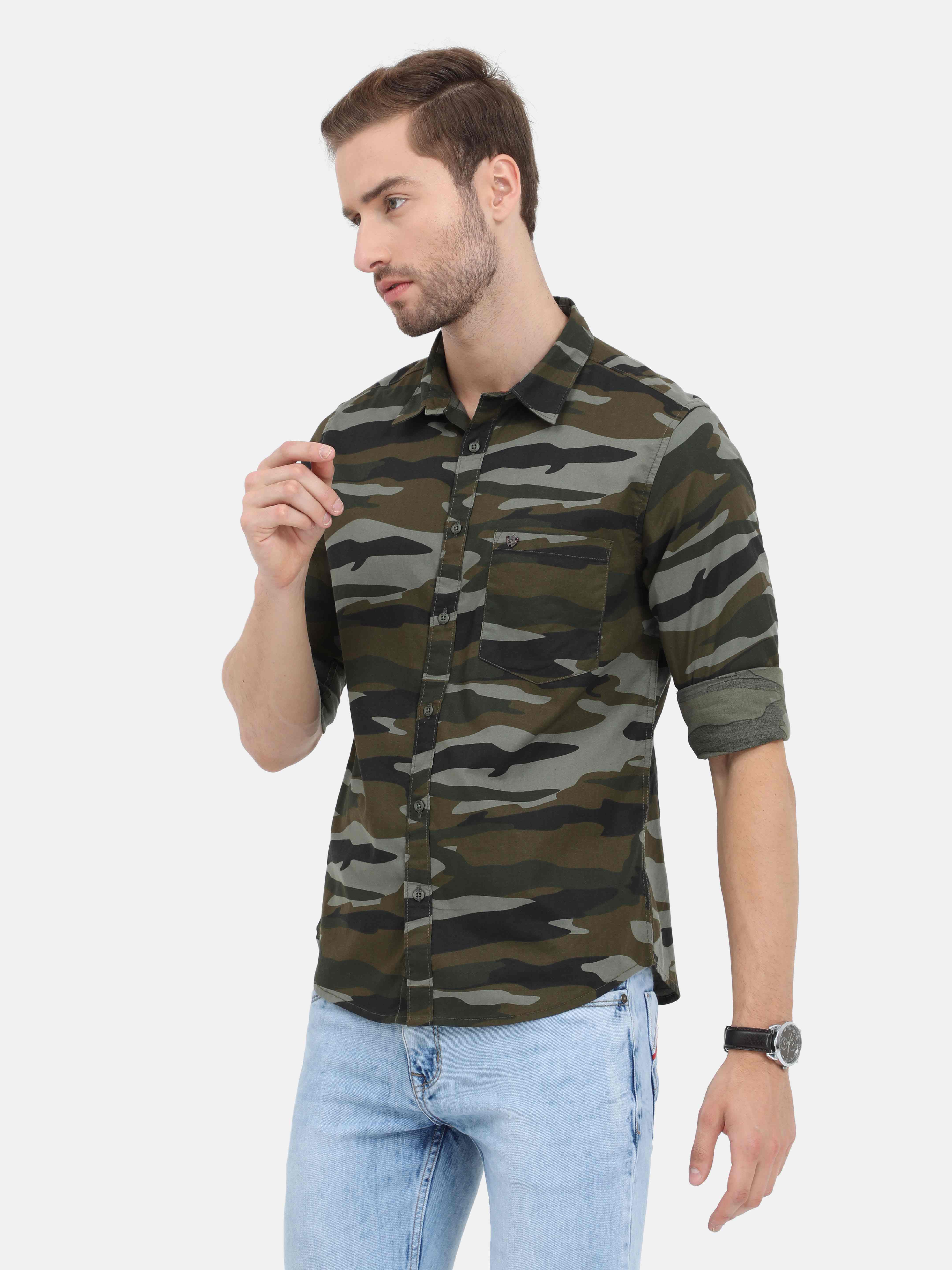 Camo Print Shirt