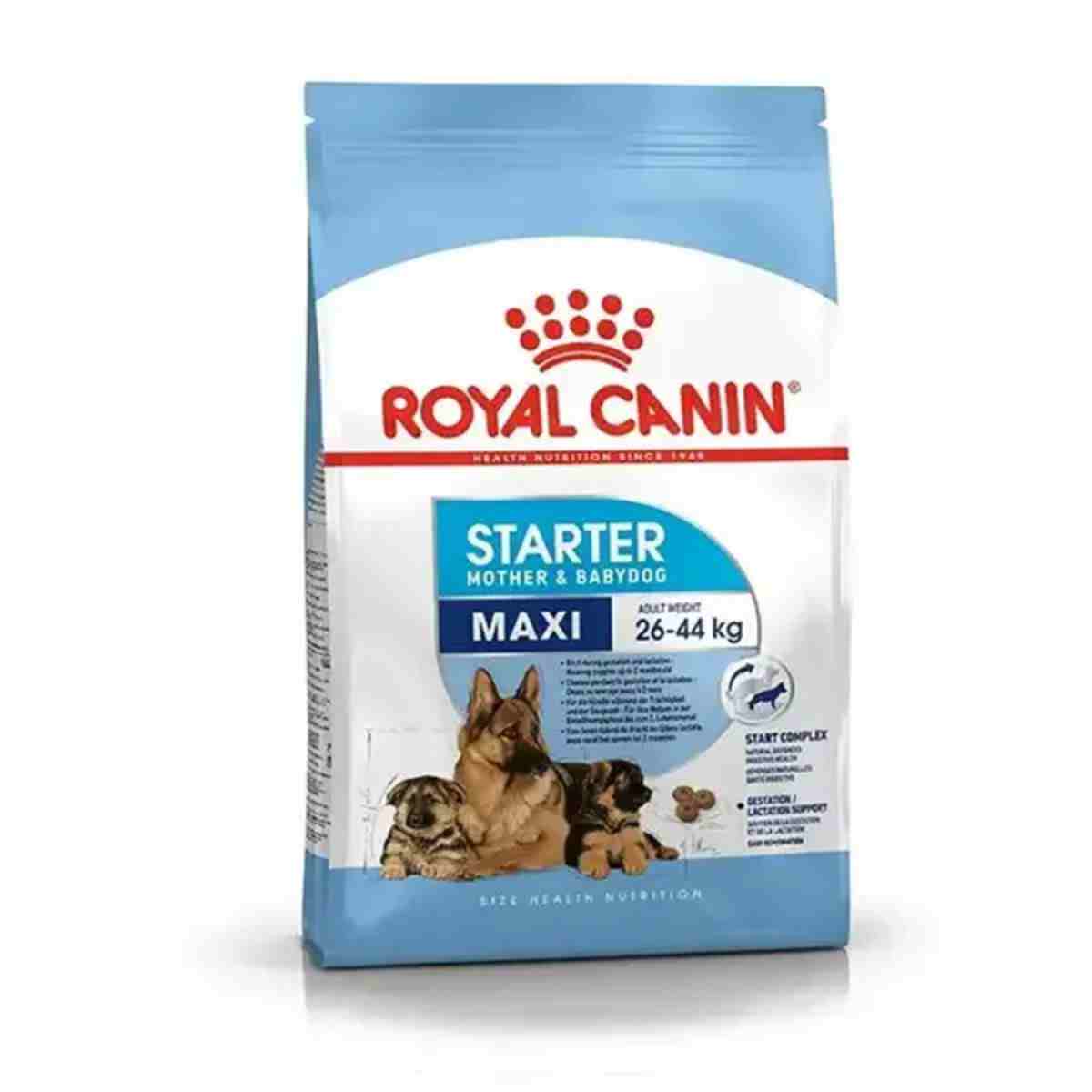 Royal Canin Maxi Starter Dry Dog Food - 4 Kg + Wet Food