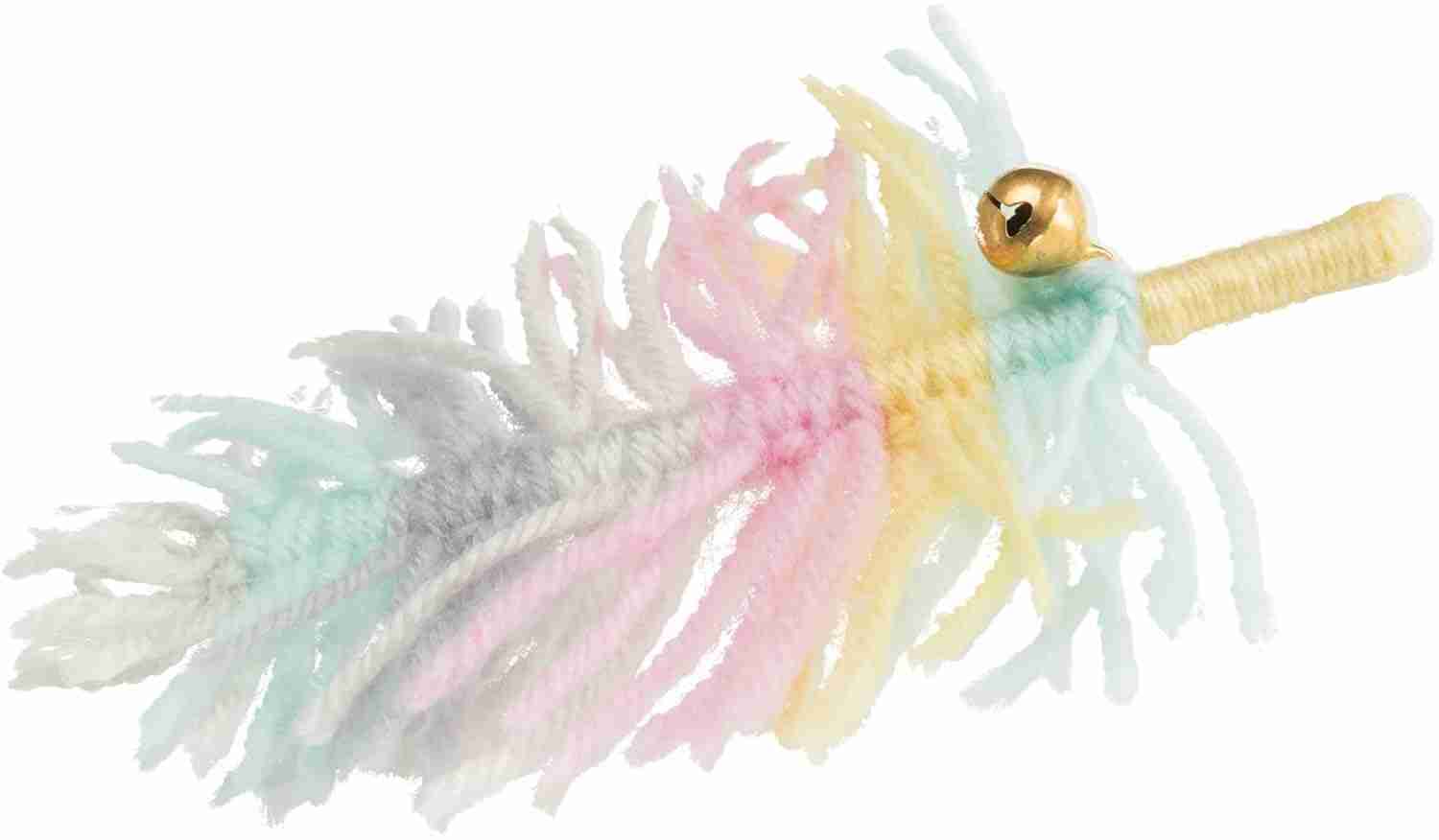 Trixie Playing Rod Star Plastic/Plush Catnip Toy for Cats (46 cm)