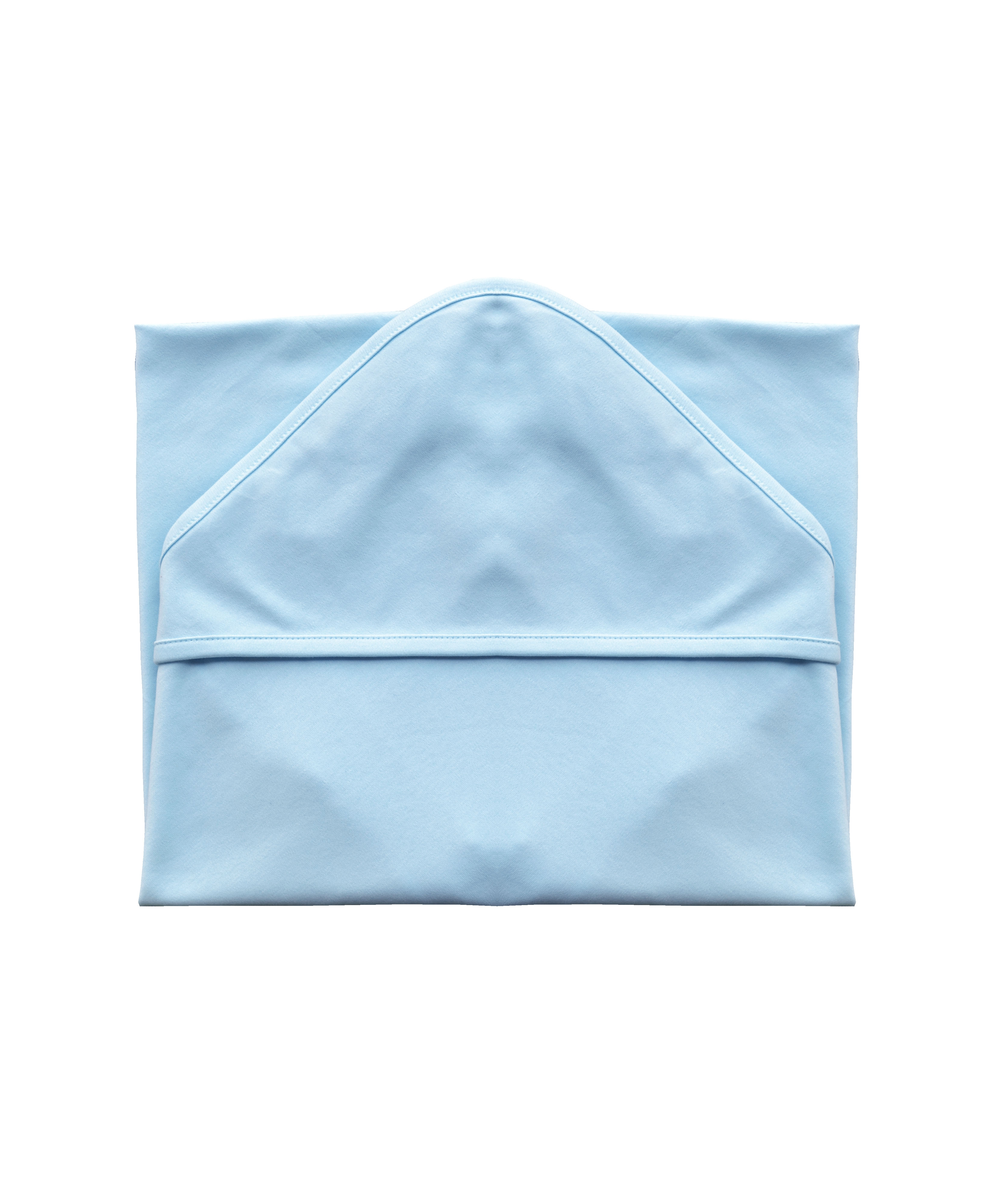 Blue Wrap with Hood (100% Cotton Interlock Biowash)