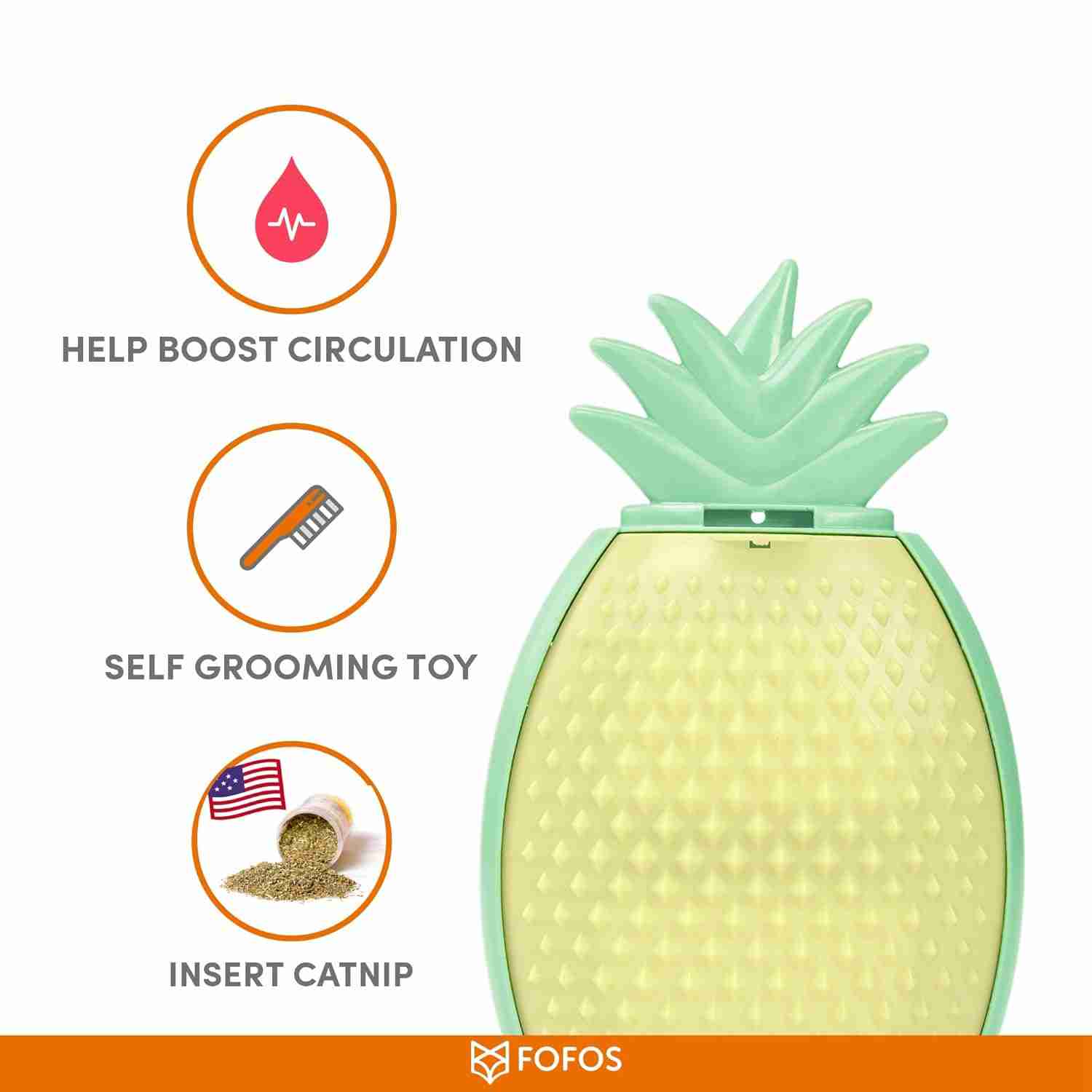 Barkbutler Fofos Pineapple Kitty Comber Cat Scratcher