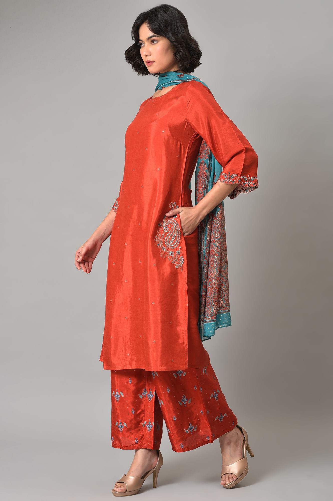Indian Embroidered Bandhej Dress, Stretchable Kurta Printed Pant Set, Pink  Bandhani Dress, India Traditional Kurti, Pakistani Outfit - Etsy