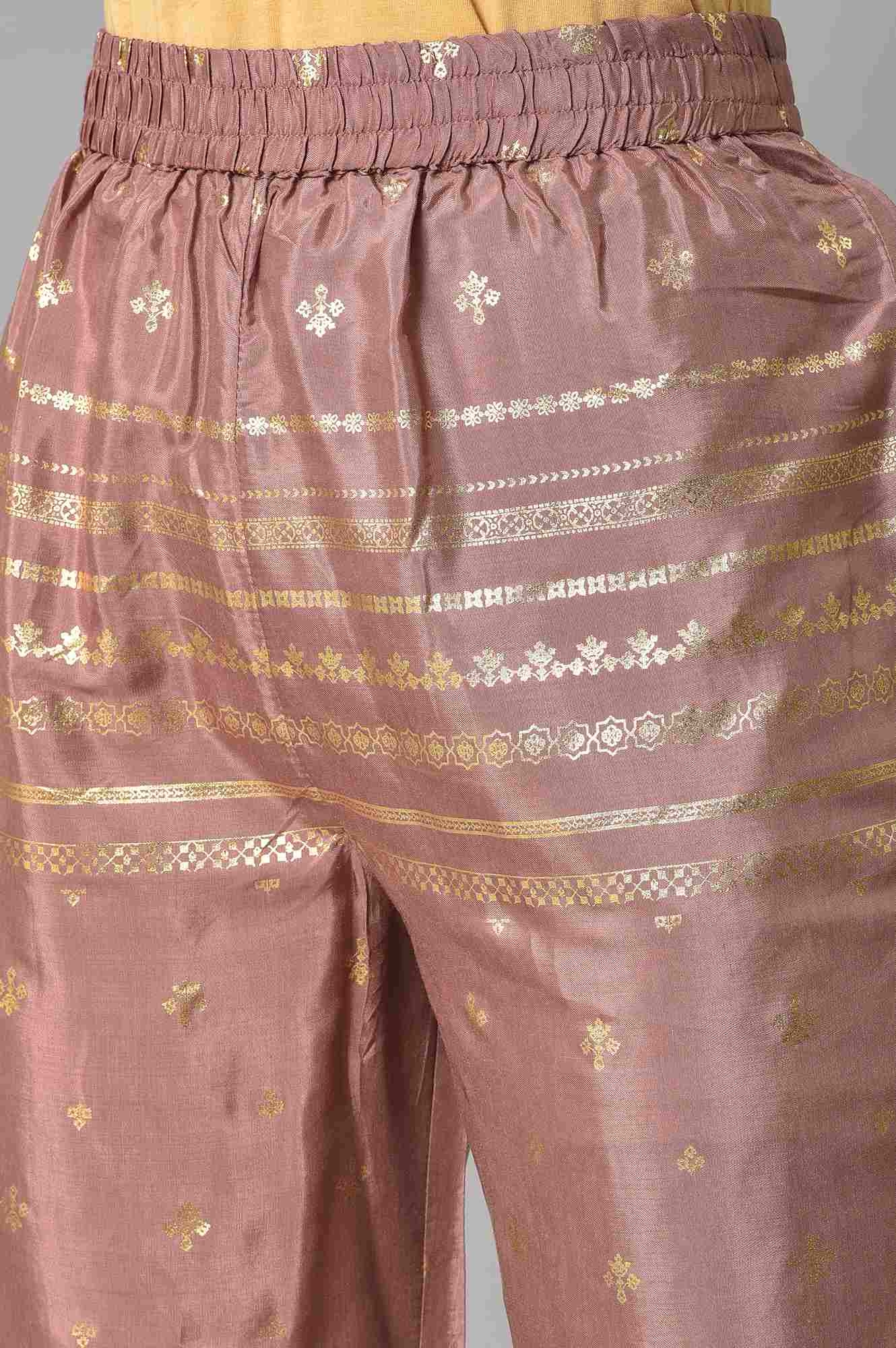 W | Women's Pink Polyester Floral Palazzos 6