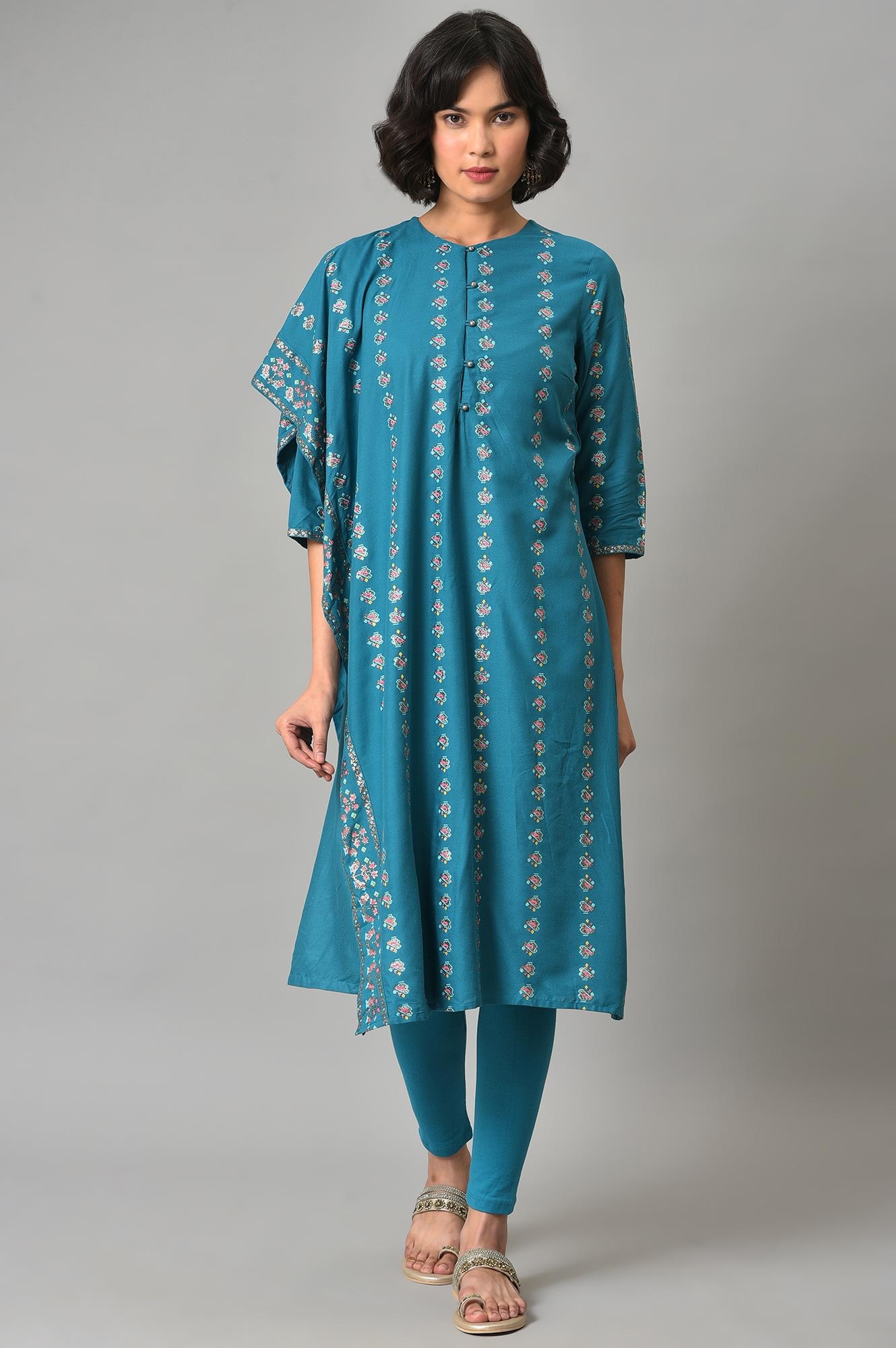 Pista Green Silk Kurta Palazo Set