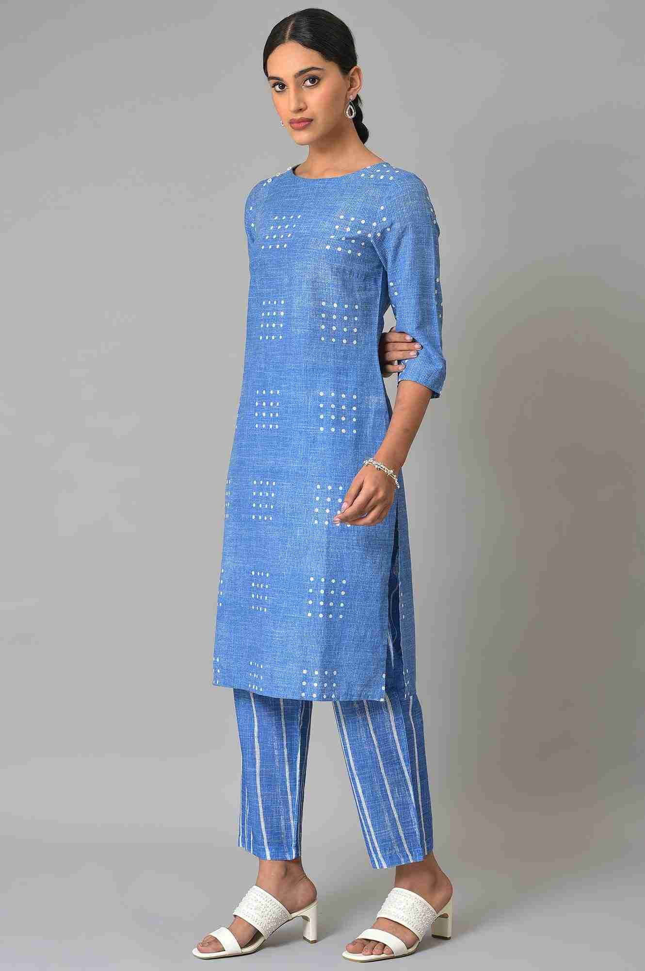 Bluebell Printed Kurta & Pant Set main image 1