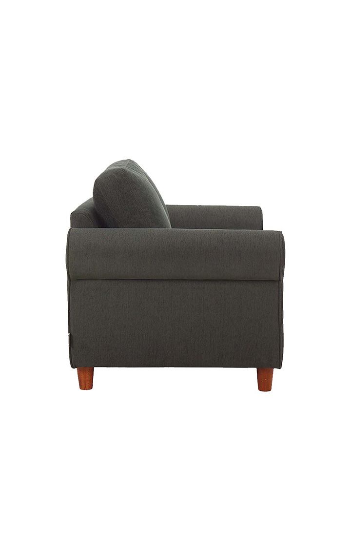 neudot Melody Sofa for Living Room |2 Persons Sofa|Premium Fabric with Padded Cushioned Armrest | Solid Wood Frame|2 Seater in Slate Grey Color