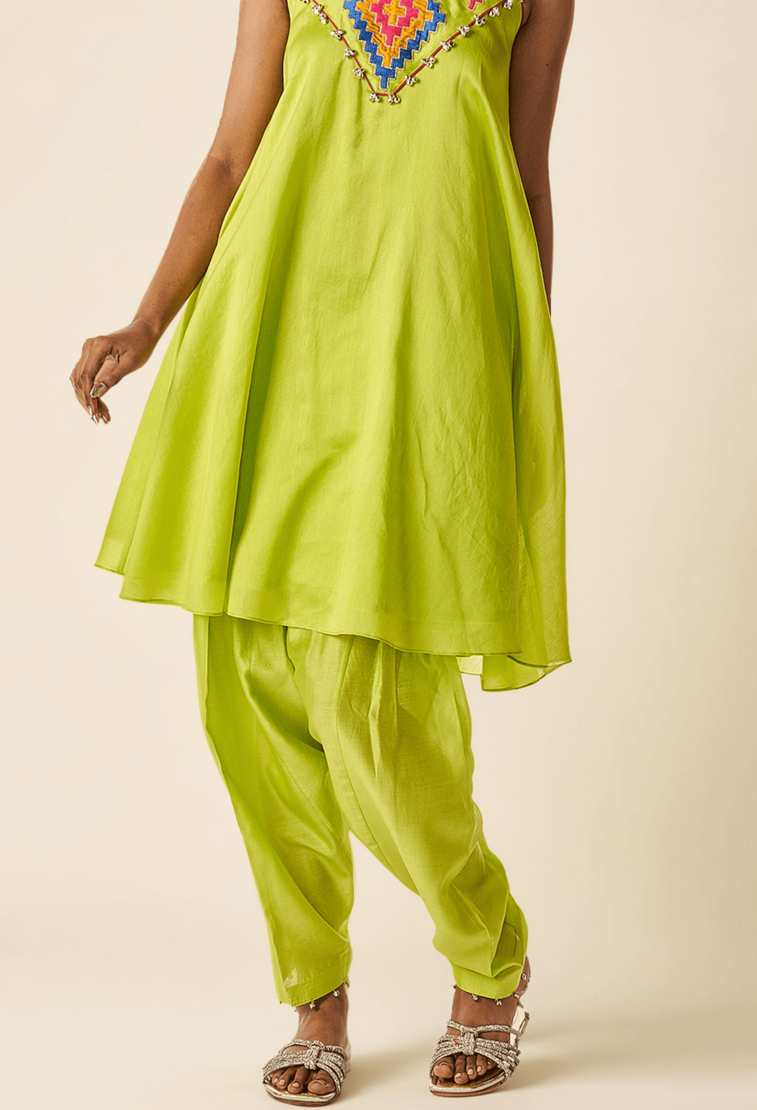 Lime Green Salwar