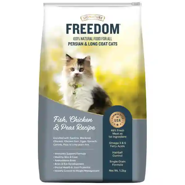 Freedom 100% Natural food for Persian cat Long Coat Dry Cat Food - 1.2 Kg