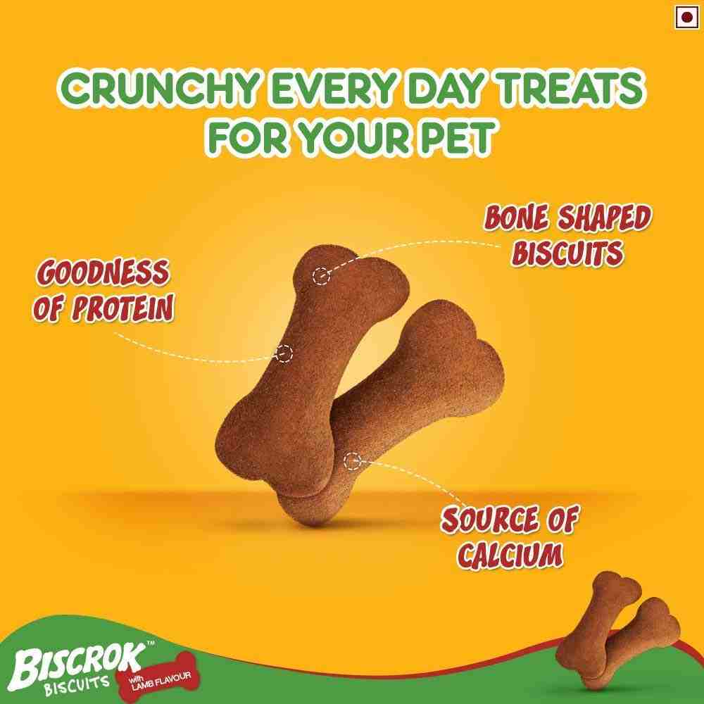 Pedigree Biscrok Biscuits With Lamb Treats for Dogs
