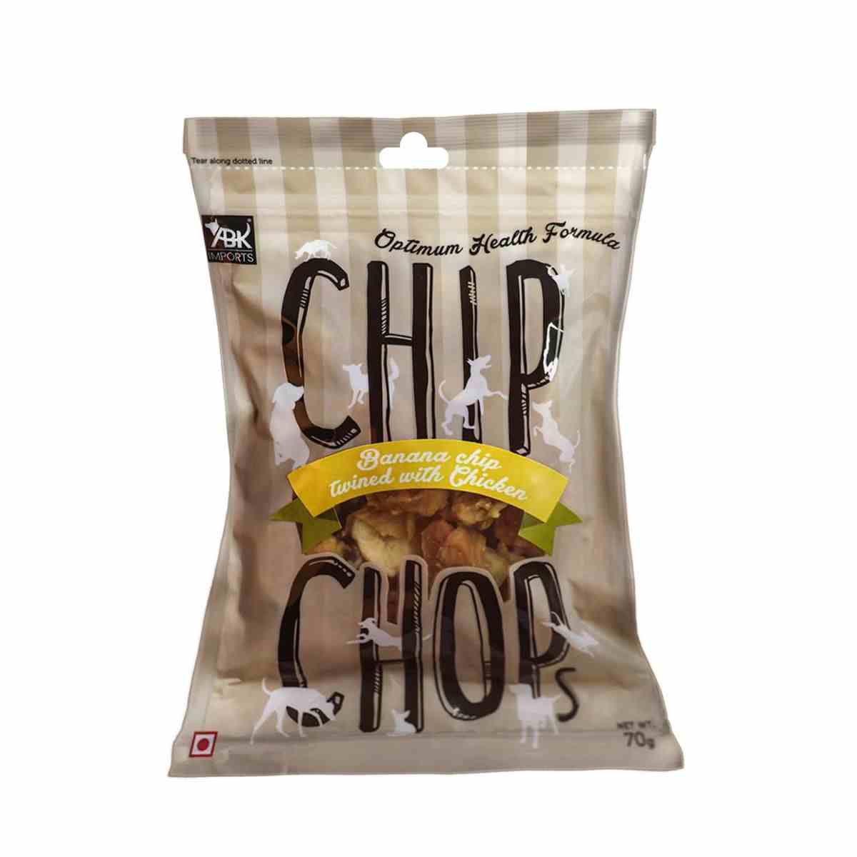 Chip Chops Banana Chicken Dog Treat - 70gm