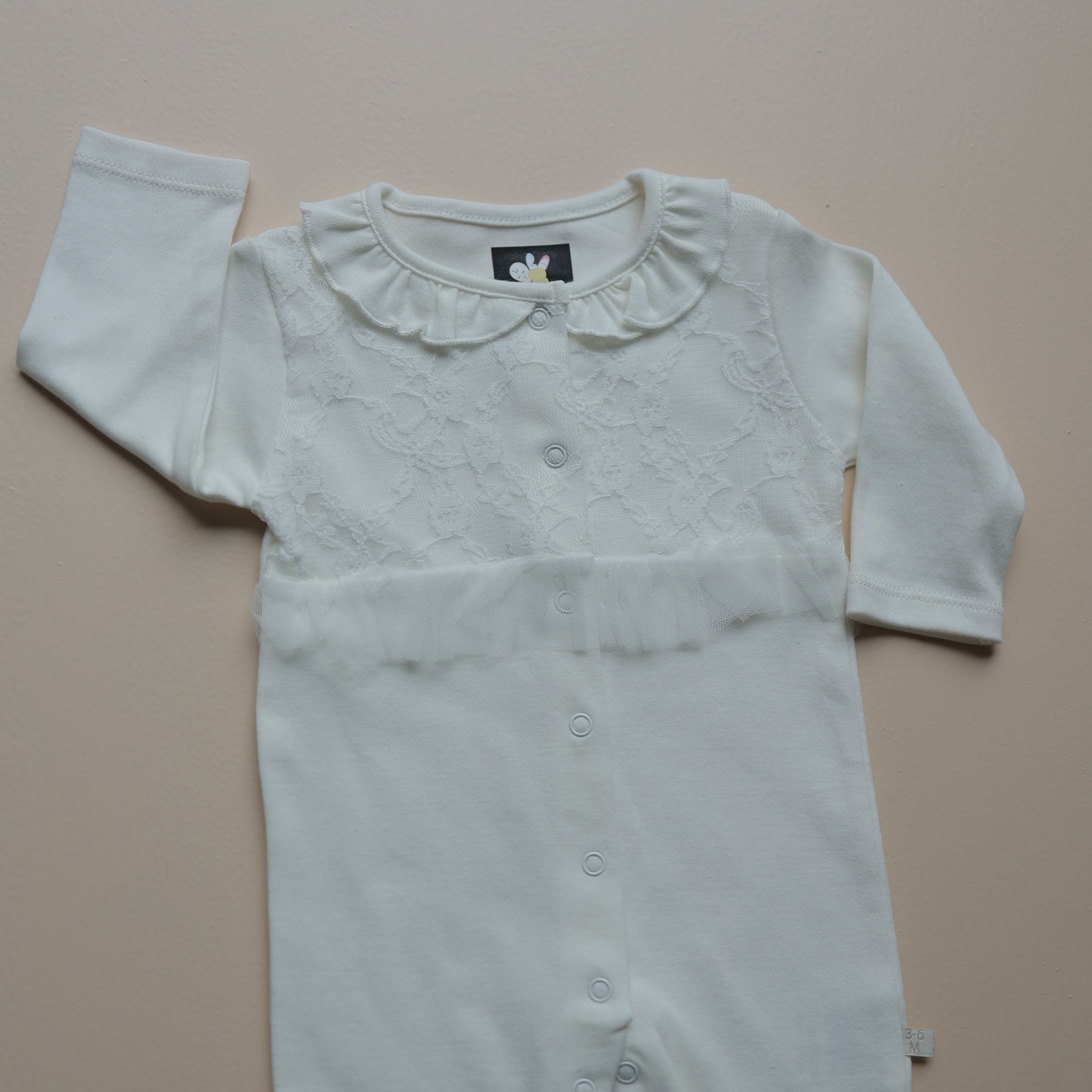 Snowflake Lace Baby Romper