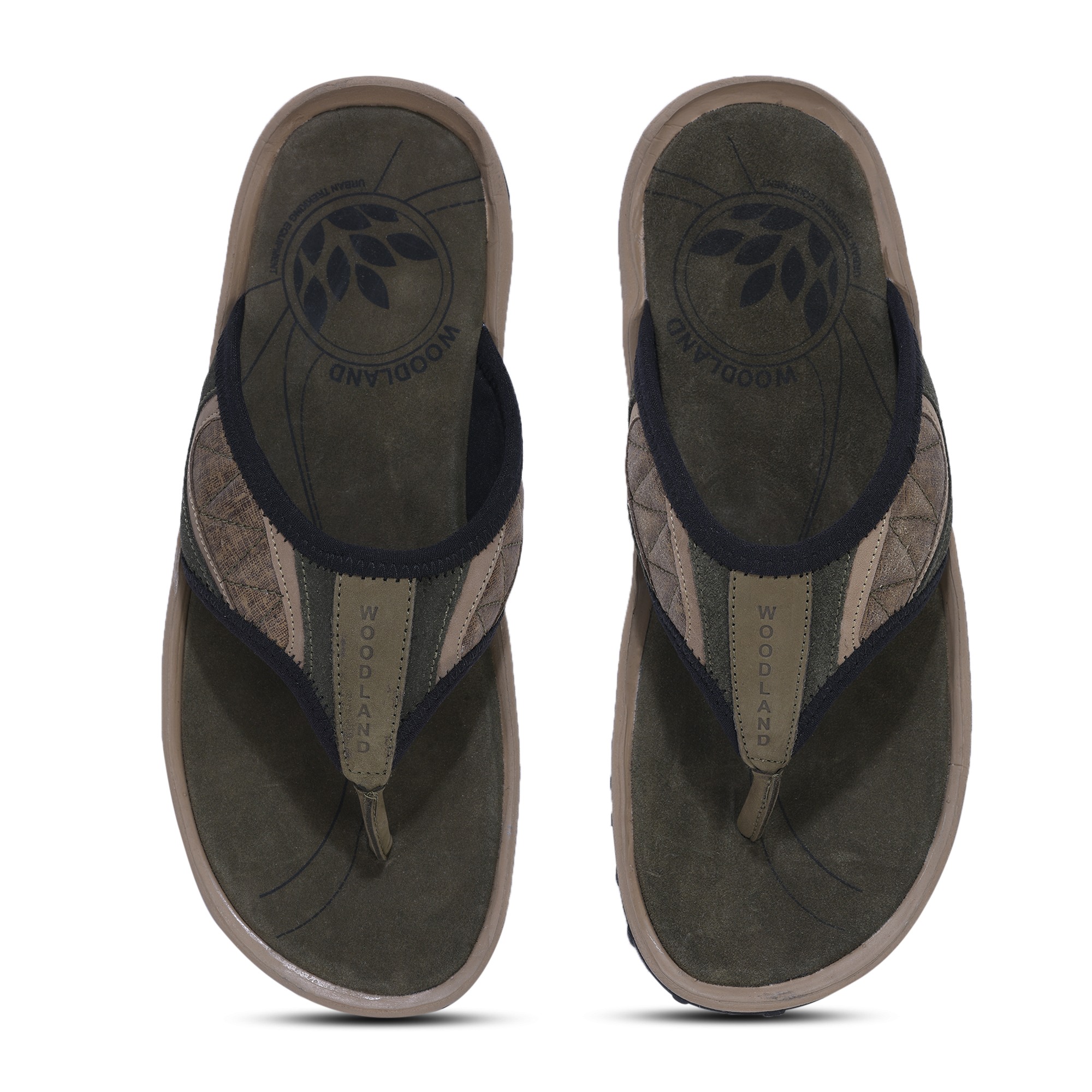 Olive green casual slipper