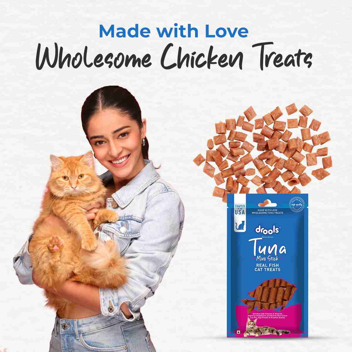 Drools Tuna Mini Sticks Cat Treats, 35g