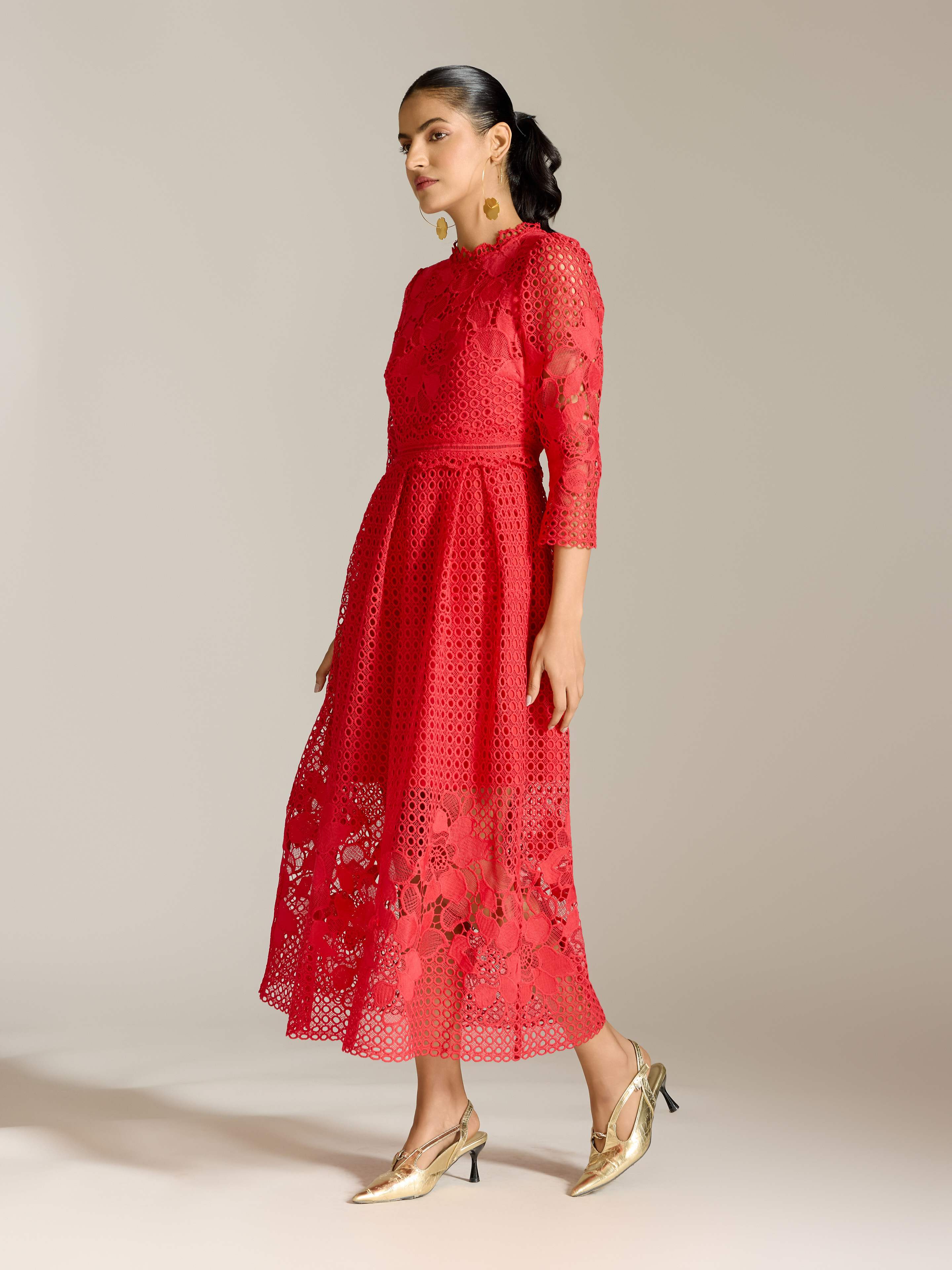 Red Marin Long Dress