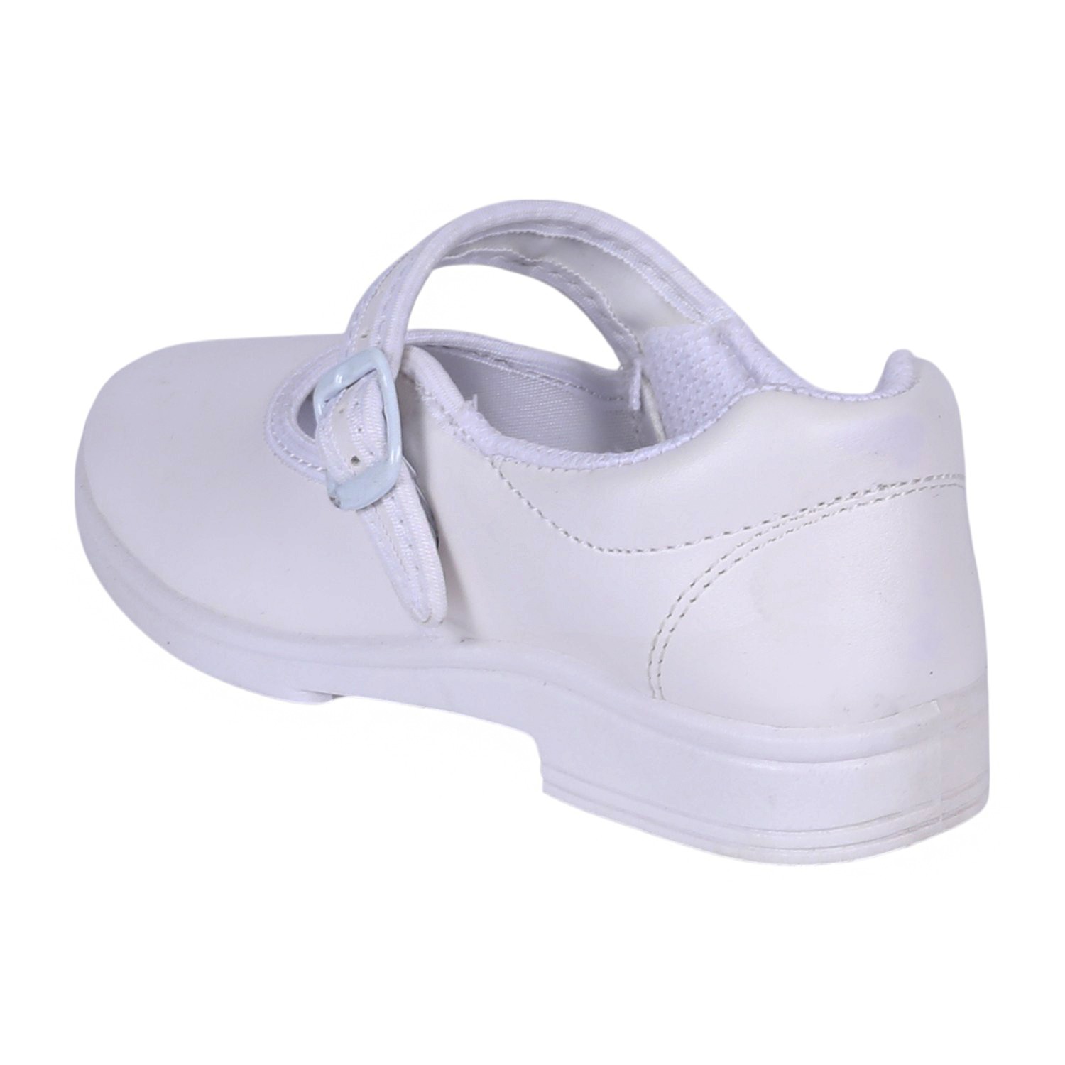 White Velcro Shool Shoes For Girls