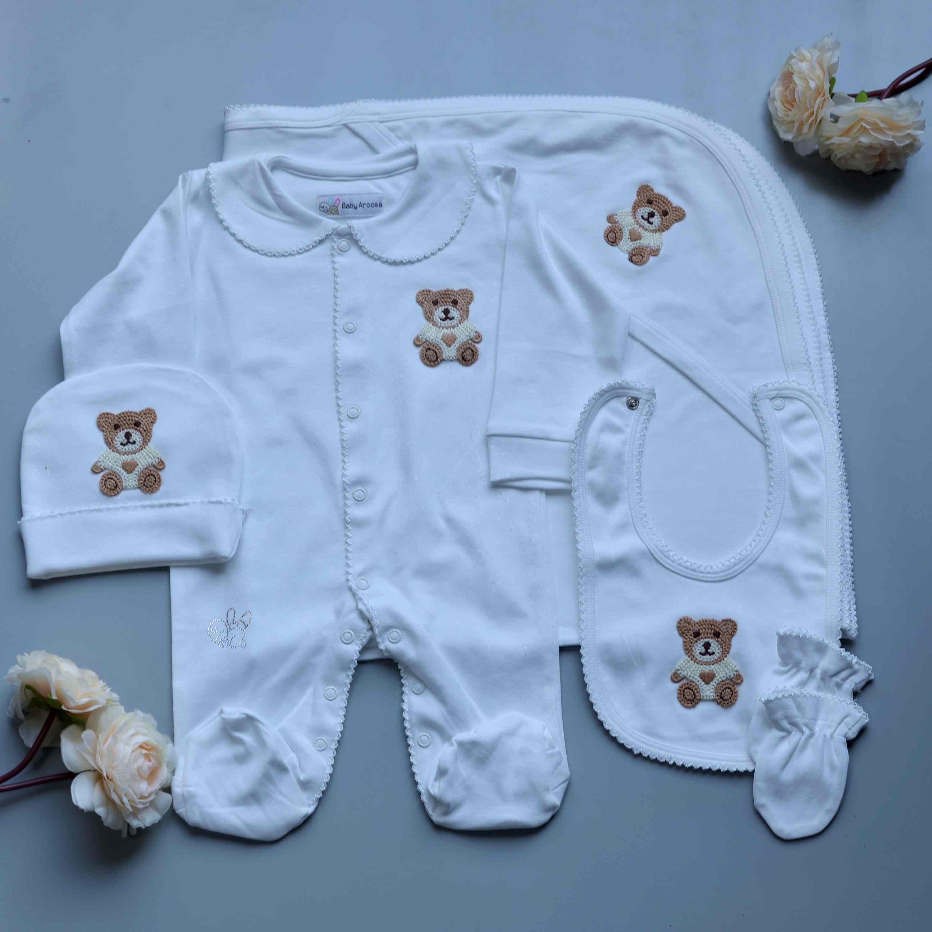 SnowHug Teddy Bear Romper Set