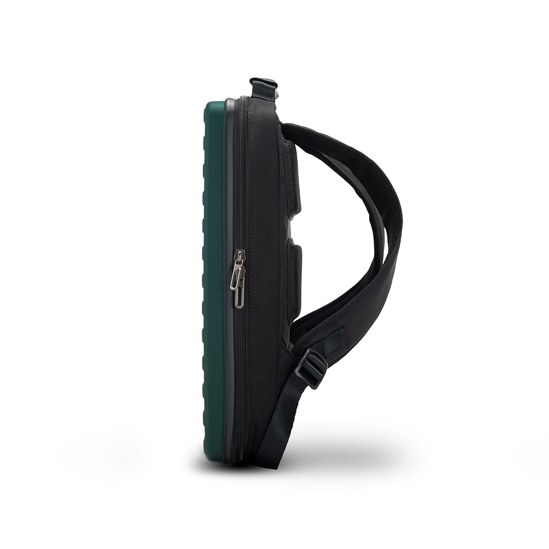Hard Shell Office Backpack / Laptop Bag | Green