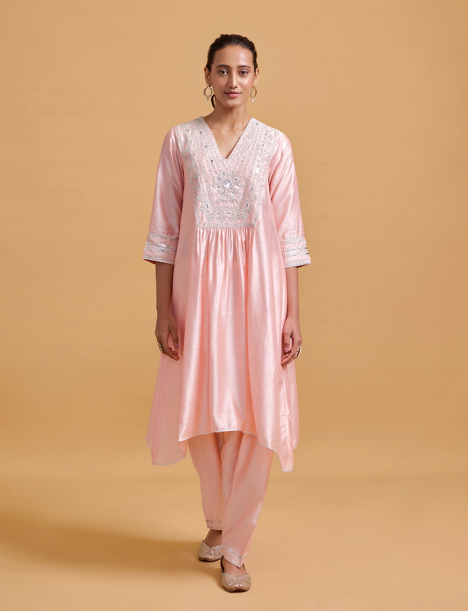 Zeenat Pink Kurta Salwar Set