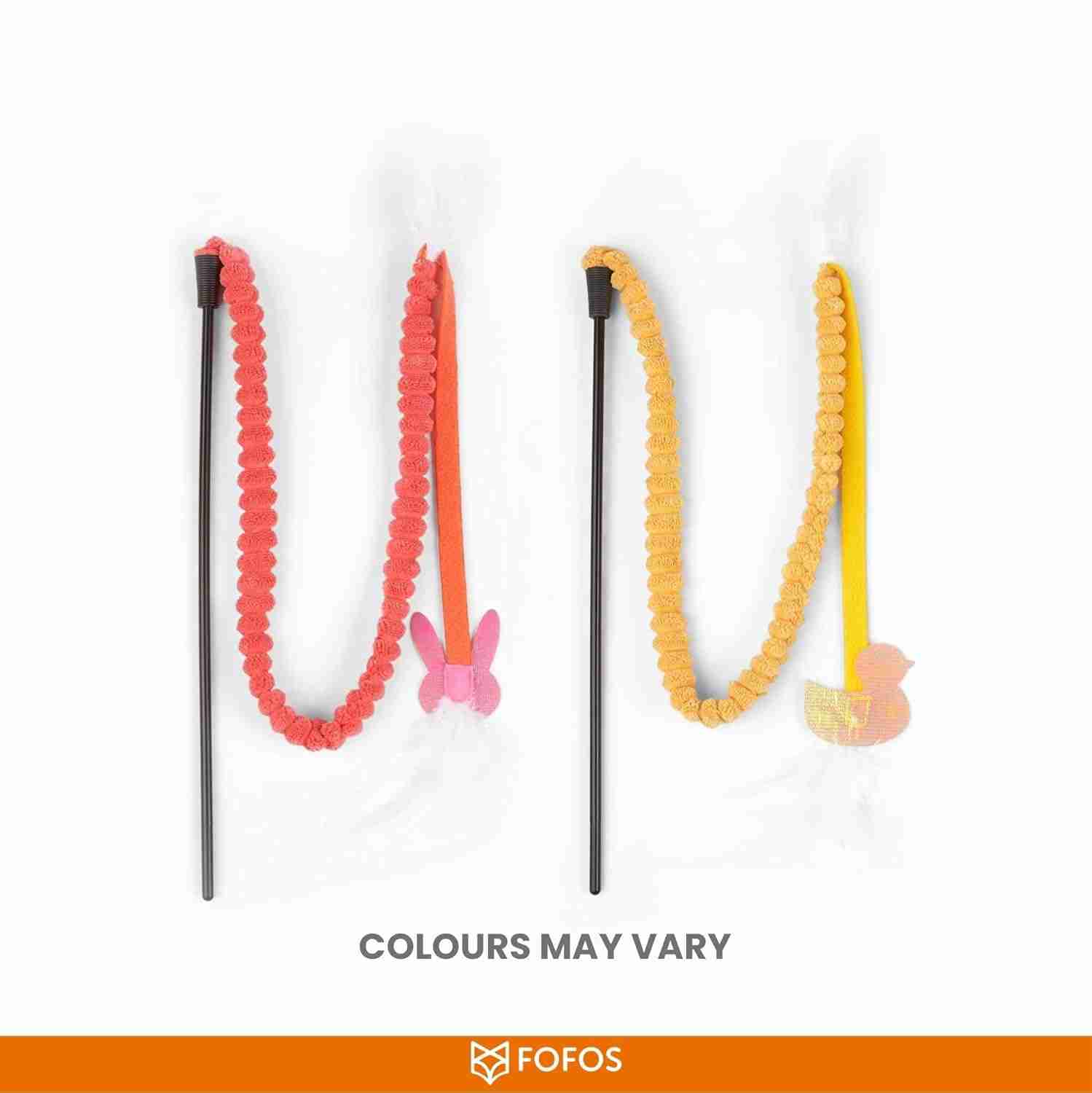 Barkbutler Fofos Cat Teaser Toy 2Asst Interactive Cat Toys with Catnip