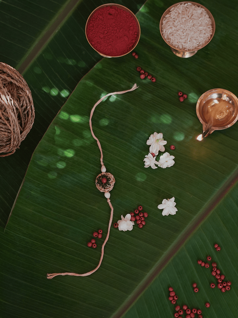 Sunrise Bloom Rakhi (Mini Sunflower Seed Rakhi)