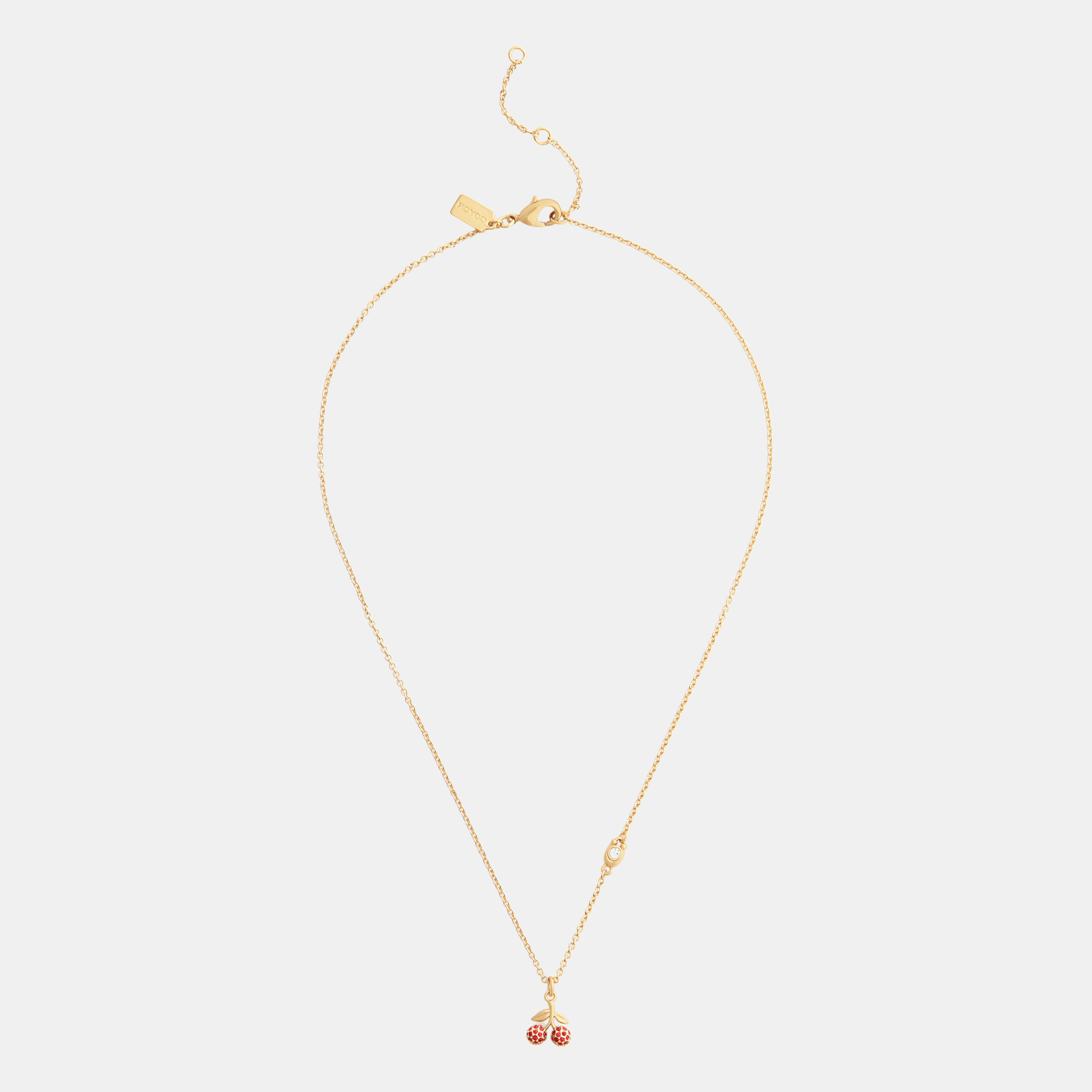 Pave Icons Cherry Pendant Necklace