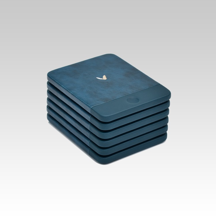 Rectangular Coasters - Set of Six - Moderno - Blue