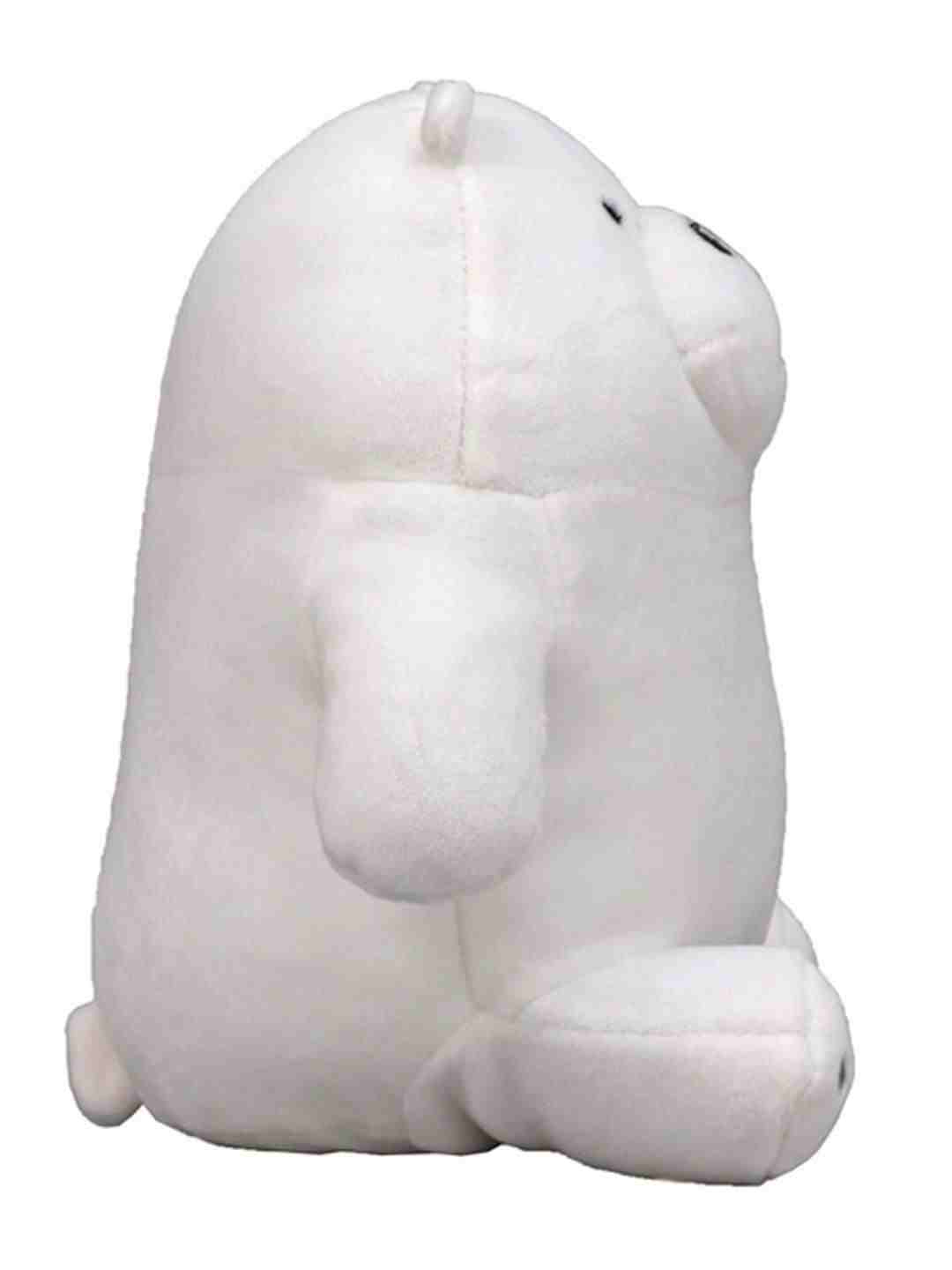 We Bare Bear Sitting Ice Bear Soft Toys for Kids age 1Y+ - 20 Cm (White)