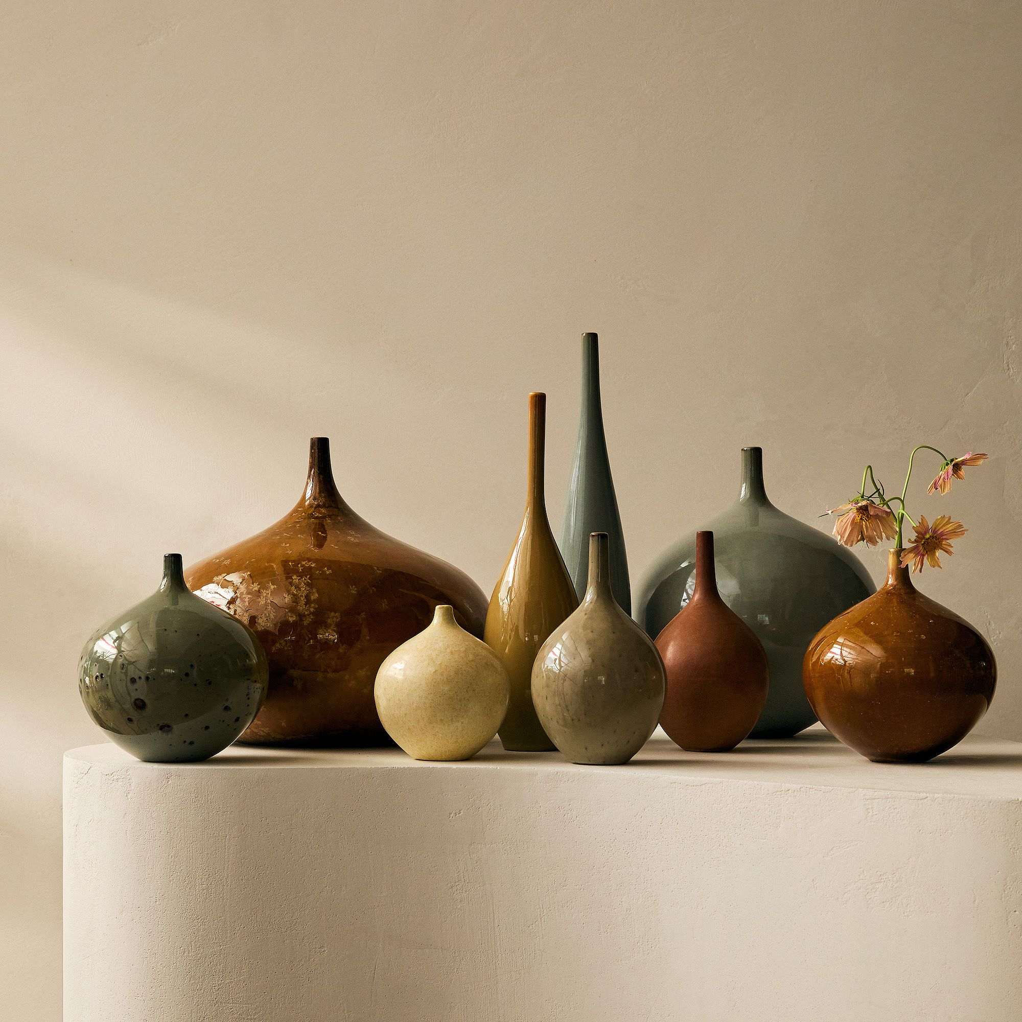 Onda Ceramic Bud Vases