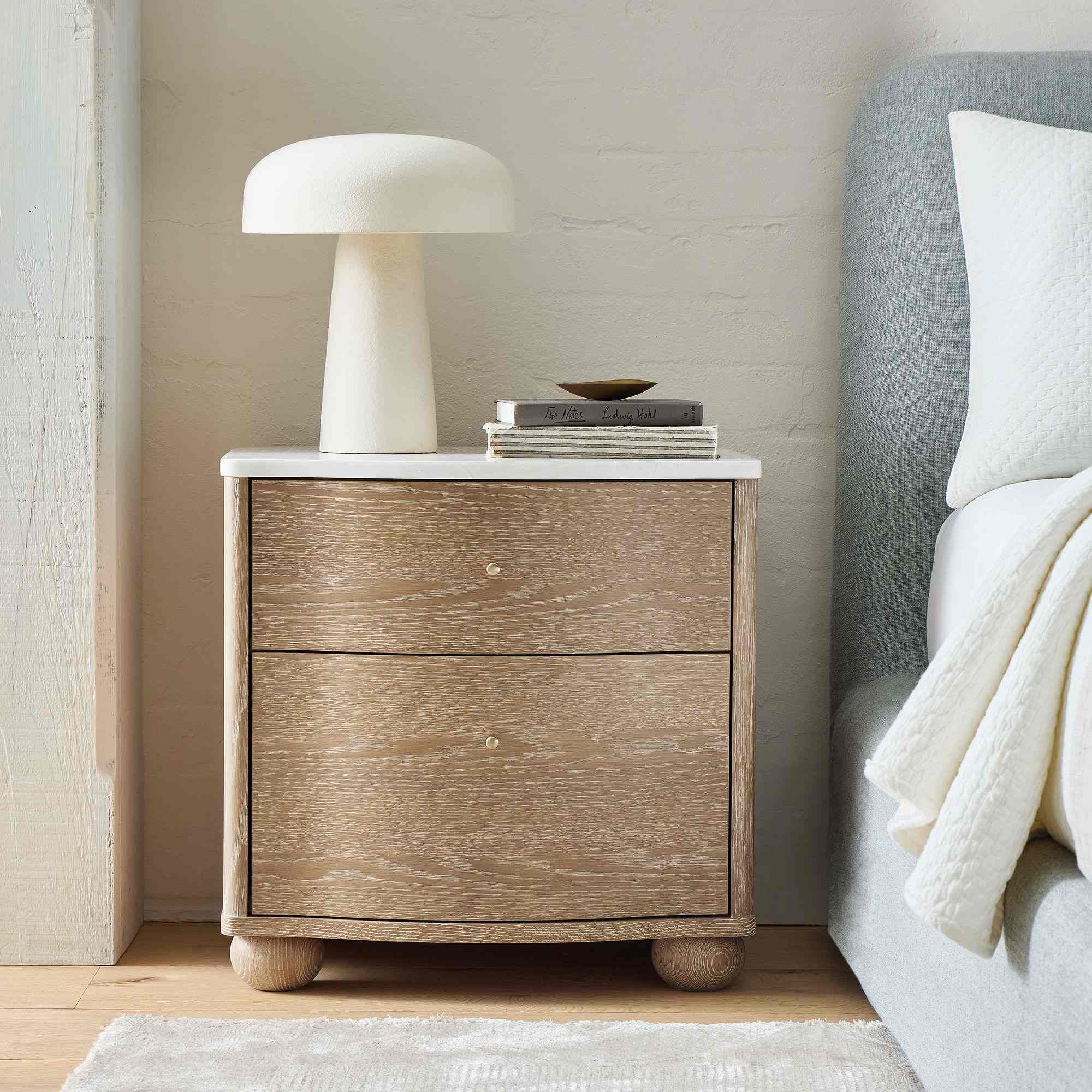 Clementine Marble Nightstand (22")