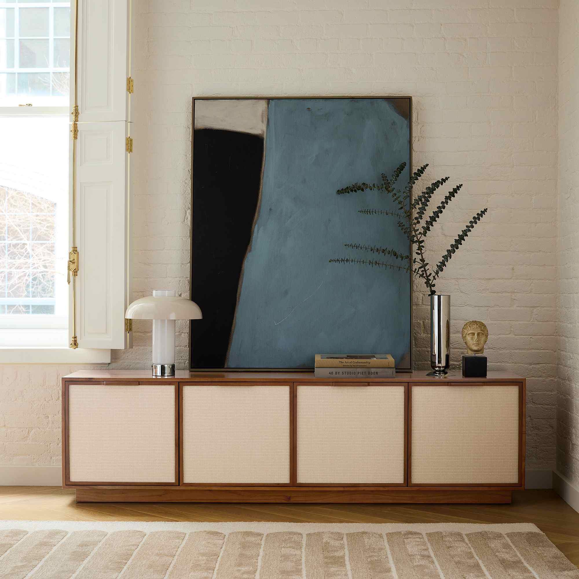 west elm | Douglas Solid Wood Tatami Media Console (80")