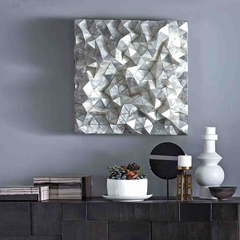 Capiz Wall Art - Faceted Square