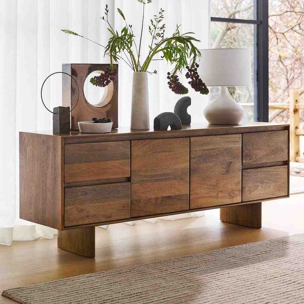Anton Solid Wood Media Console (68")