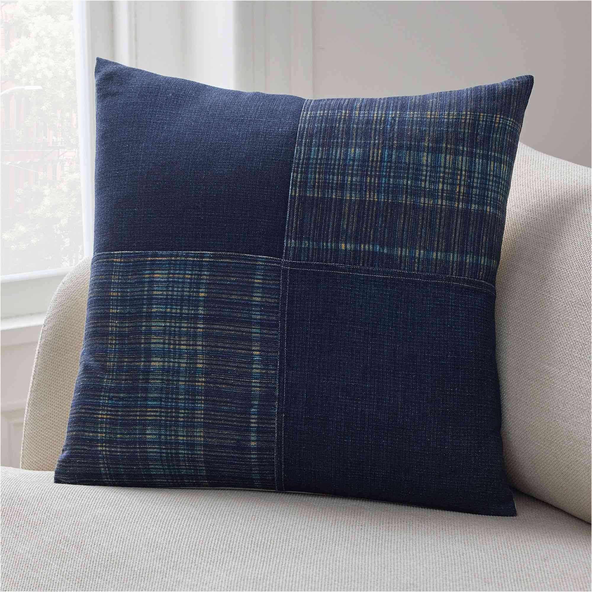 Indigo Patchwork Pillow Cover