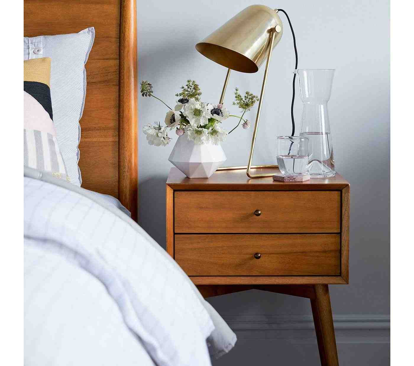 Mid-Century Nightstand - Acorn