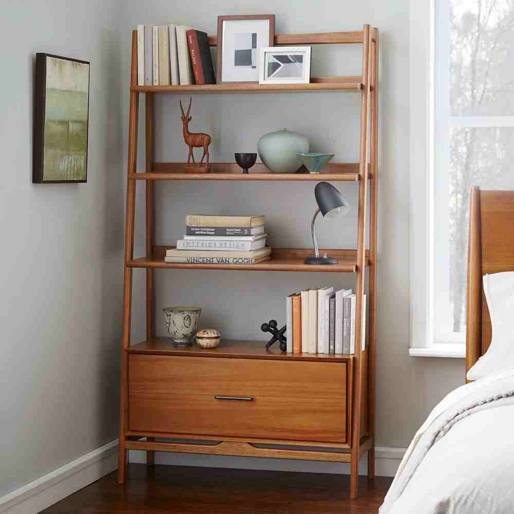 Mid-Century 38" Bookshelf - Acorn
