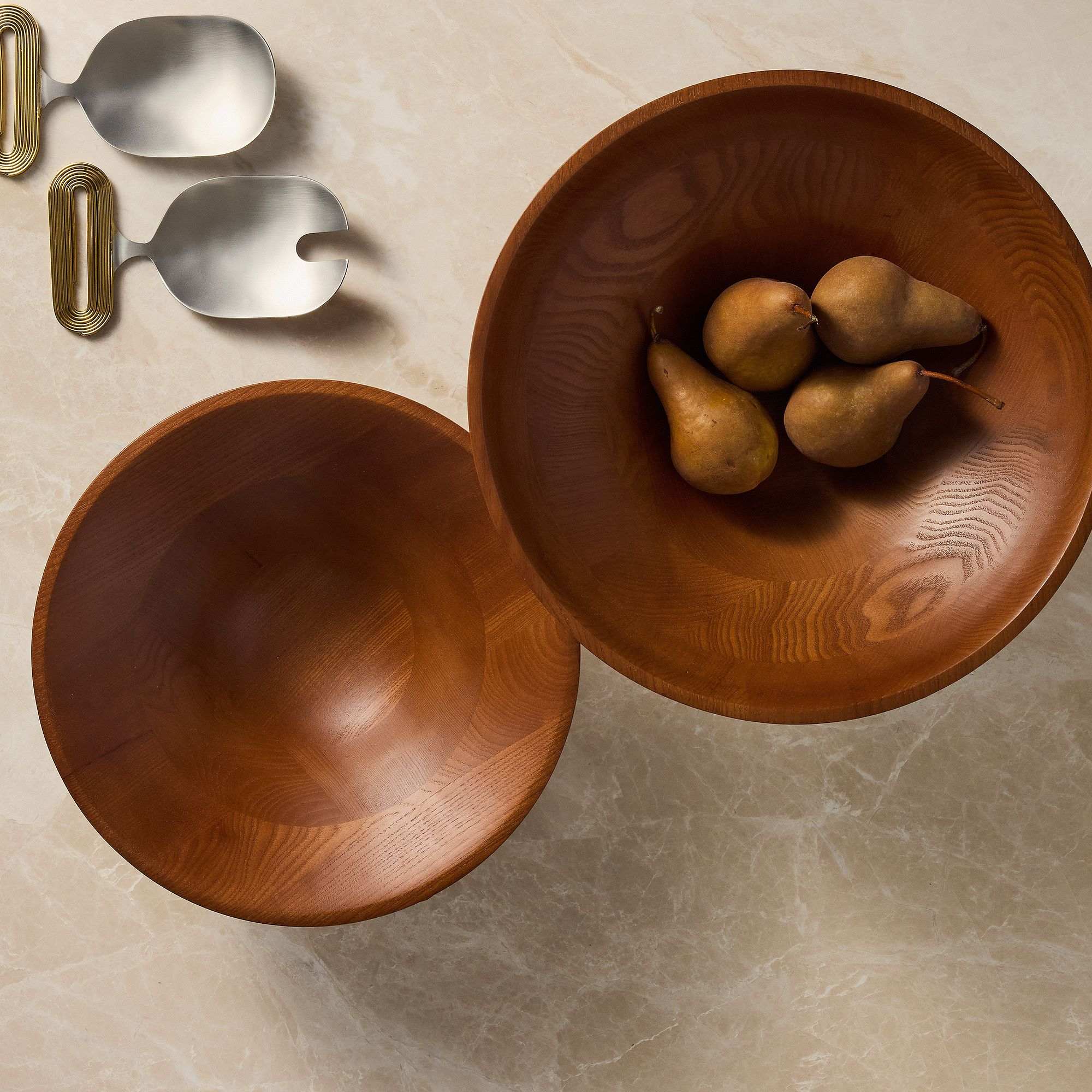 west elm | Rina Wooden Serve Bowls