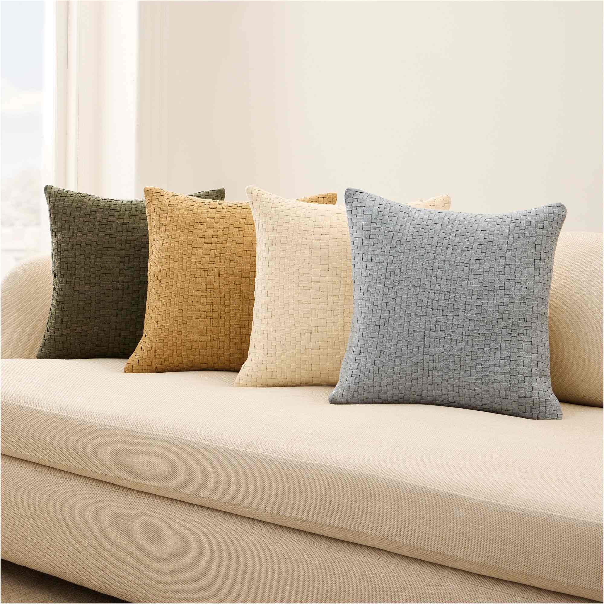 west elm | Layered Basketweave Pillow Cover