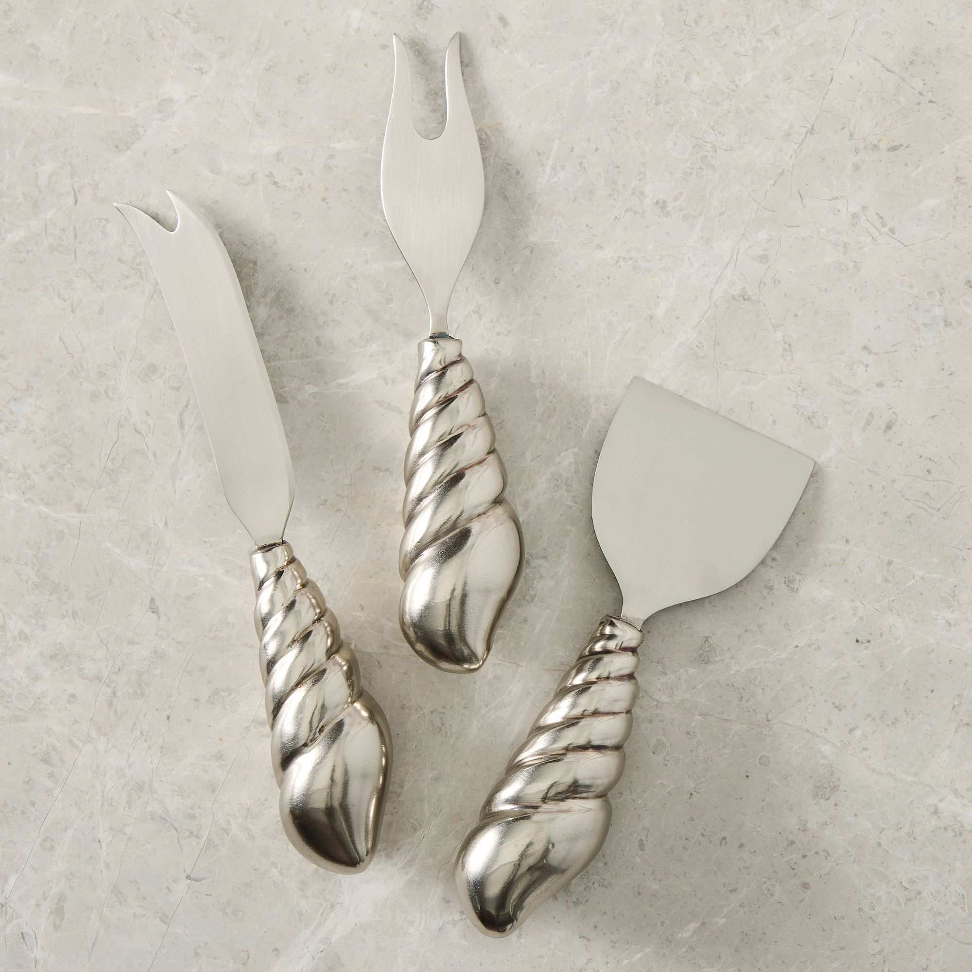 Solei Metal Cheese Knives (Set of 3)