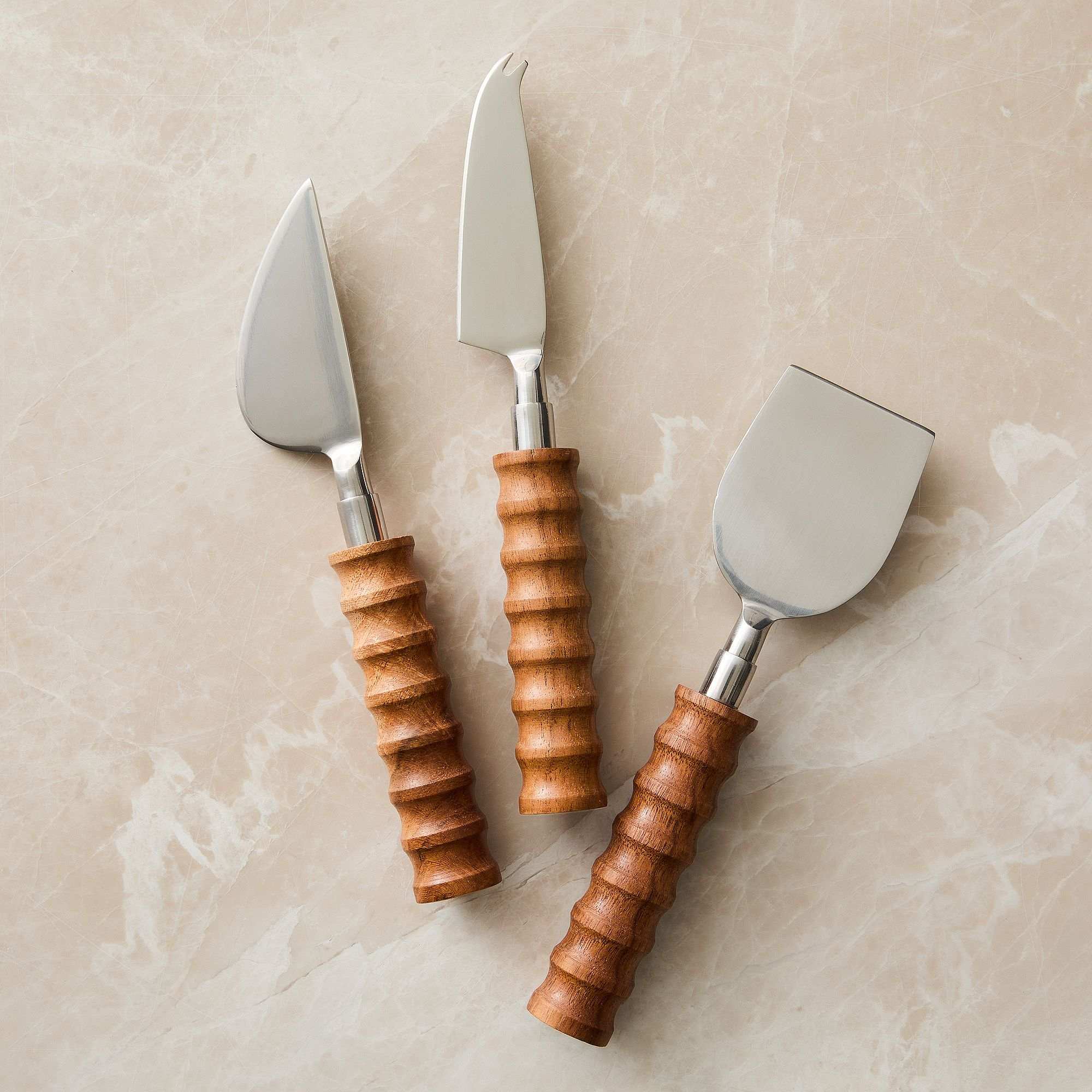 Groove Cheese Knives (Set of 3)