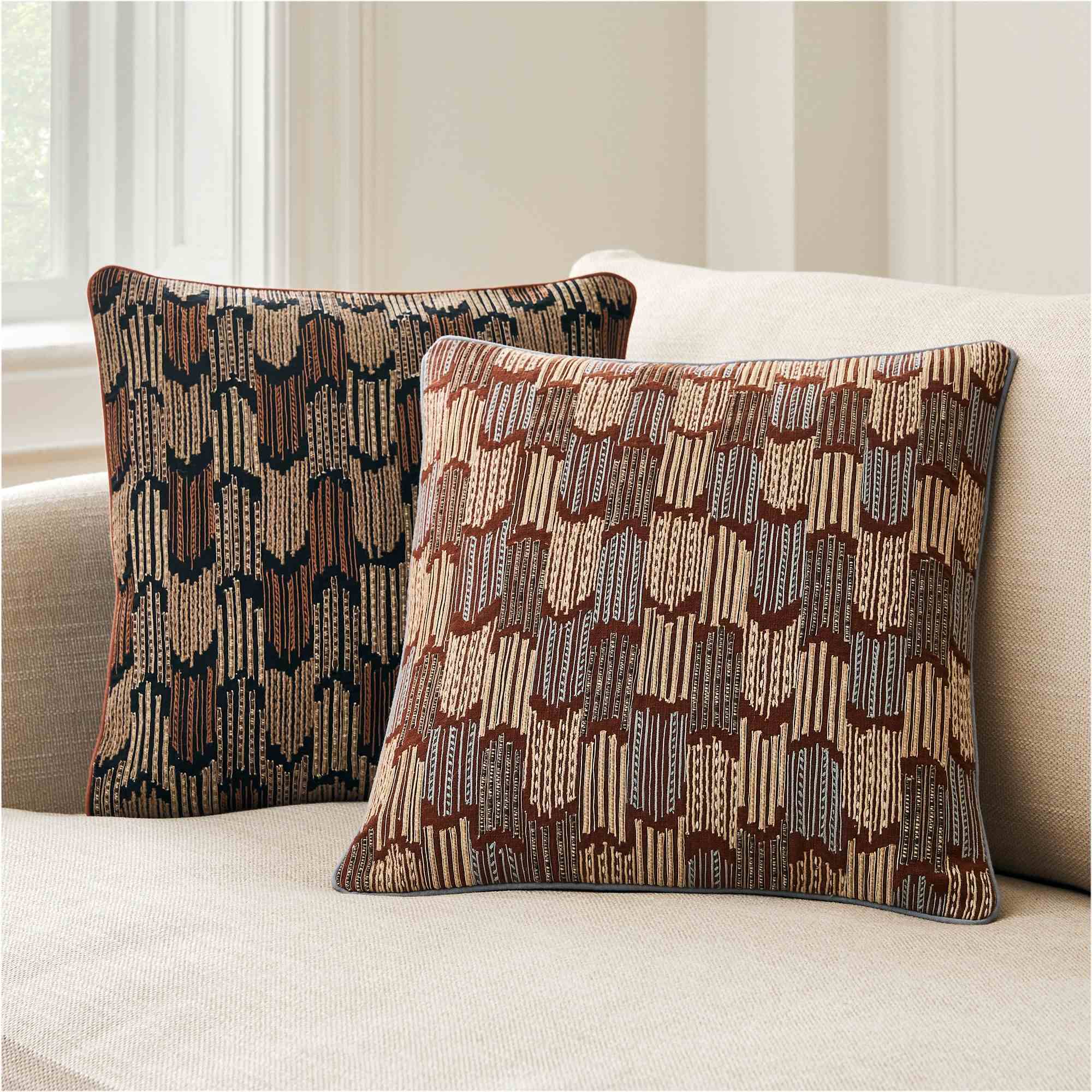 west elm | Embroidered Arrowhead Pillow Cover