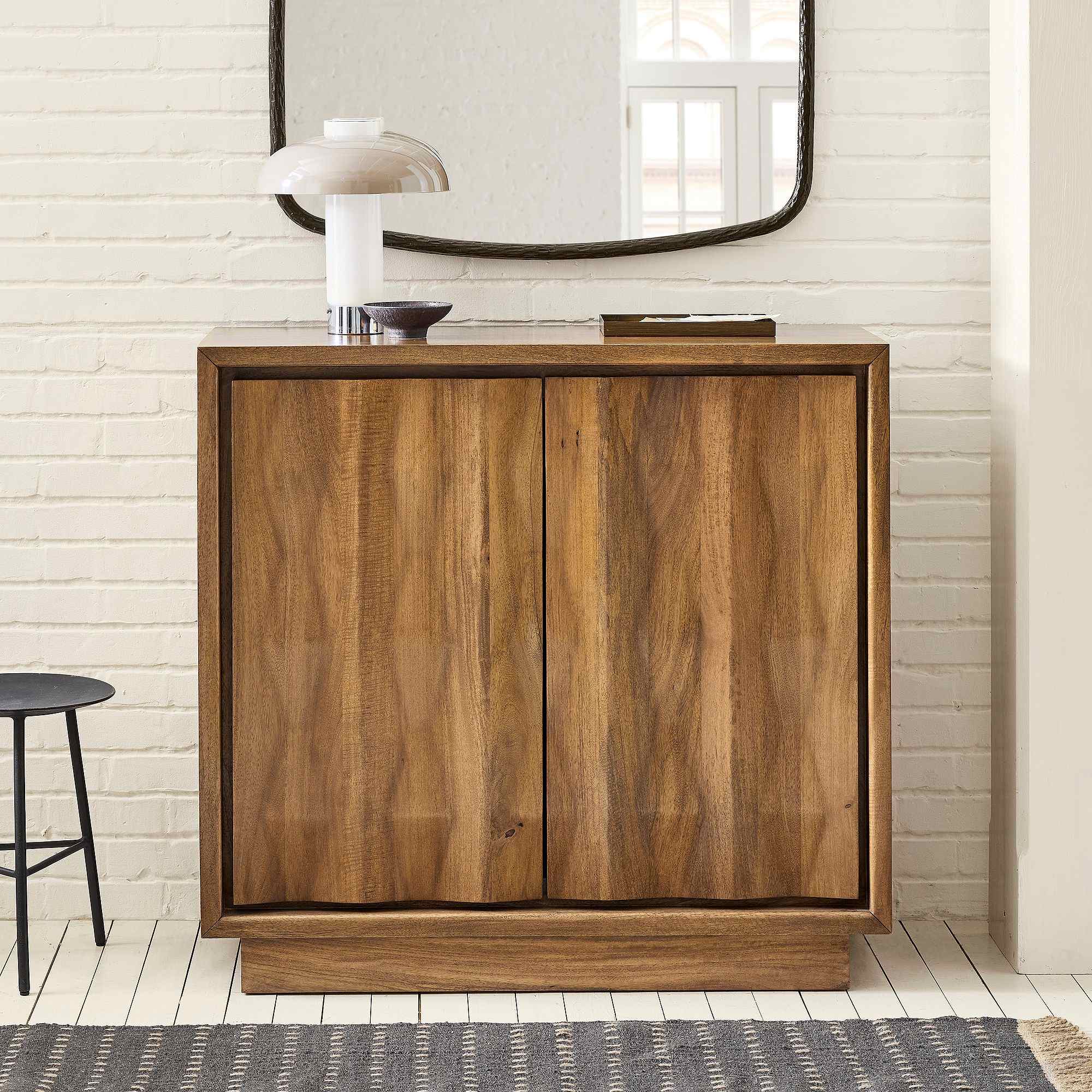 west elm | Carved Pattern Solid Wood Cabinet (47")