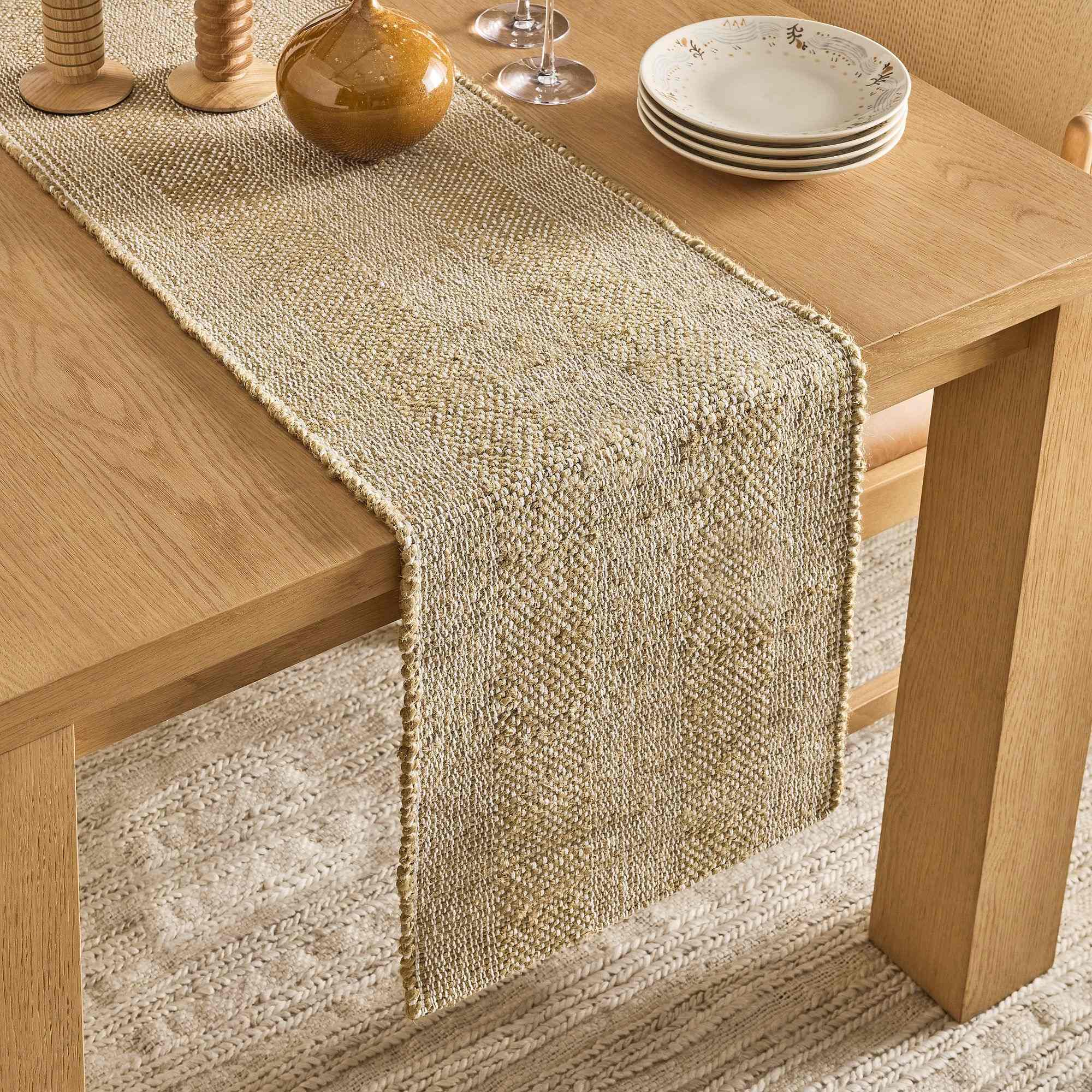 Chunky Textured Woven Table Runner