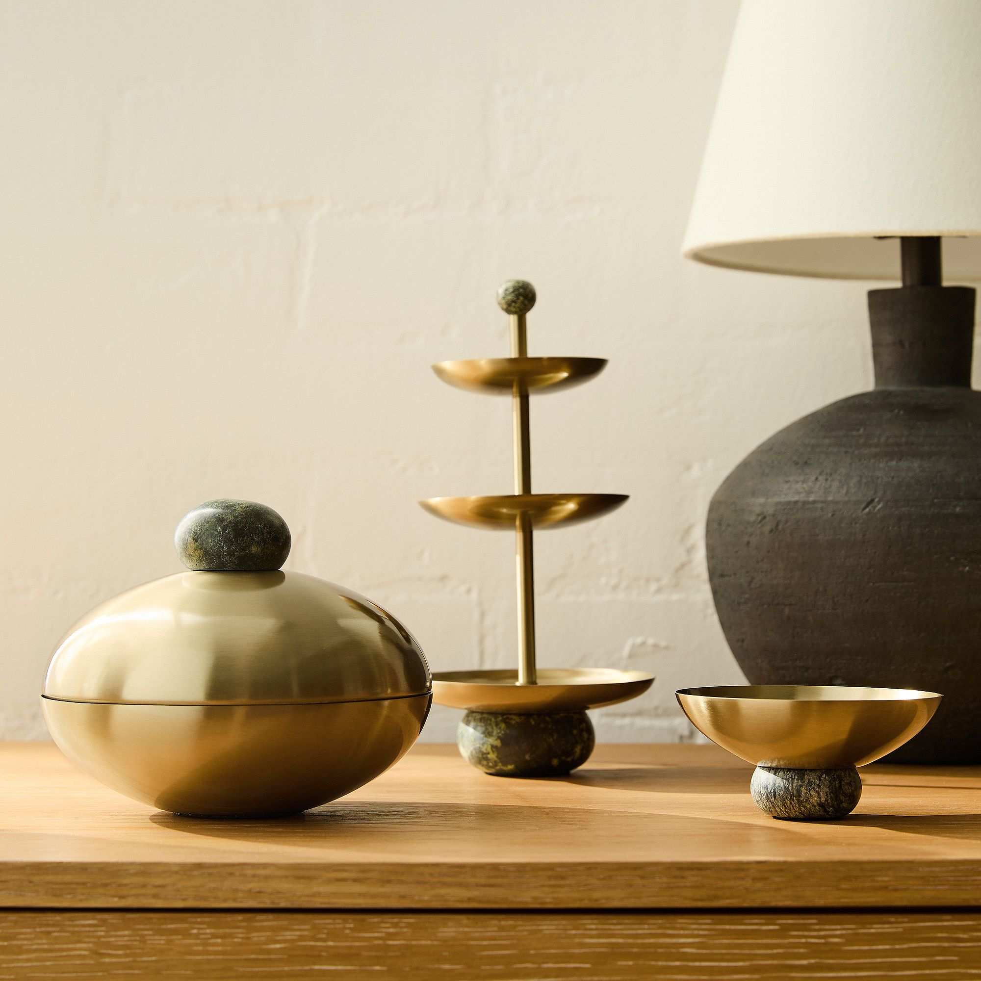 Ares Metal & Marble Jewelry Storage