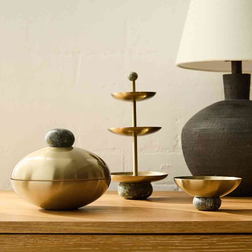 Ares Metal & Marble Jewelry Storage