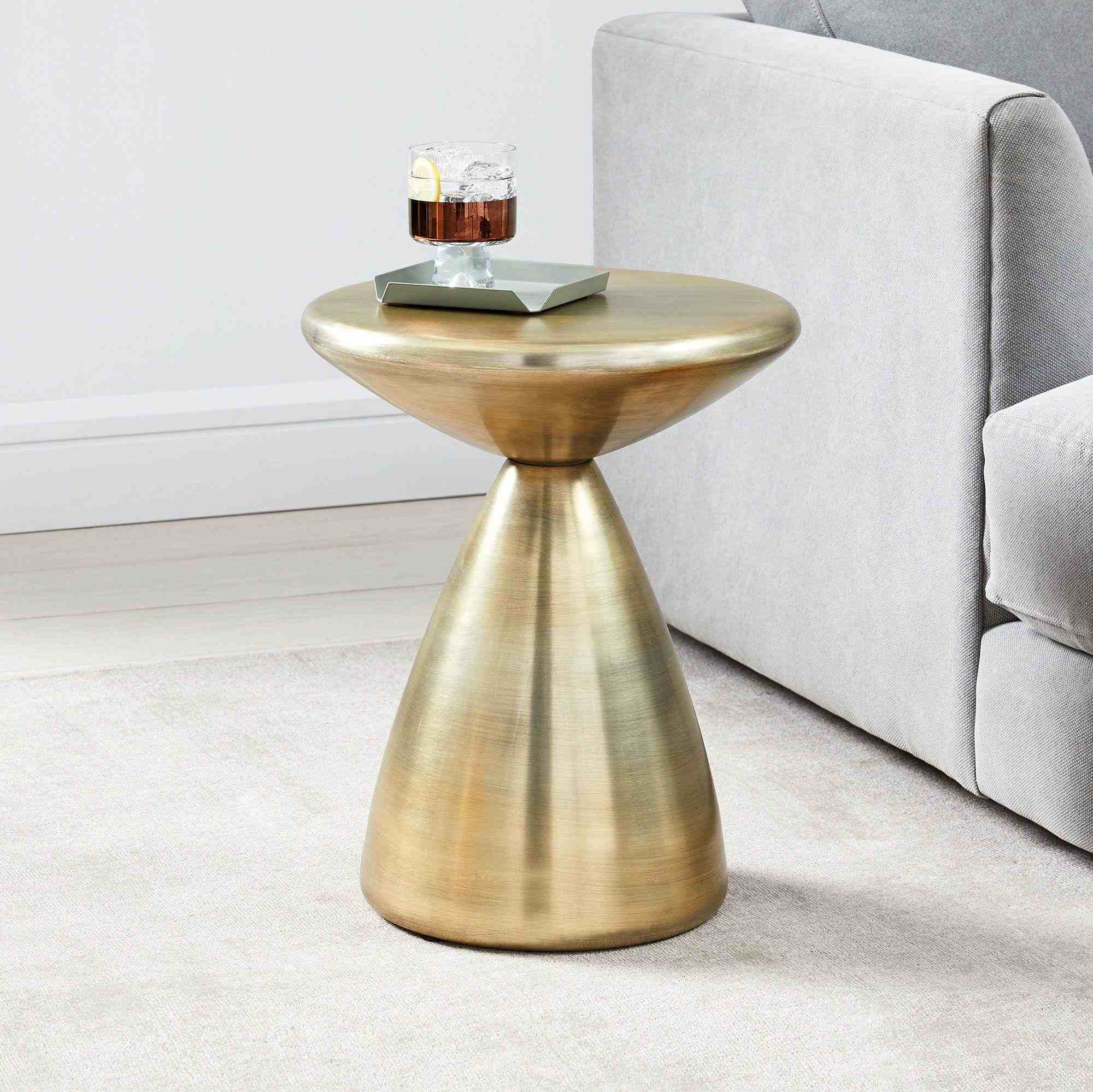 Cosmo Side Table - Antique Brass