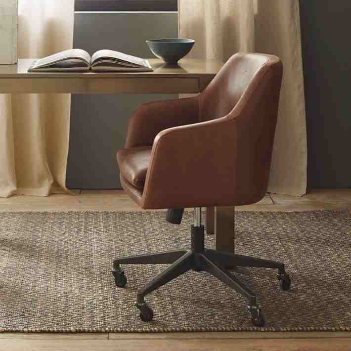 Helvetica Leather Office Chair