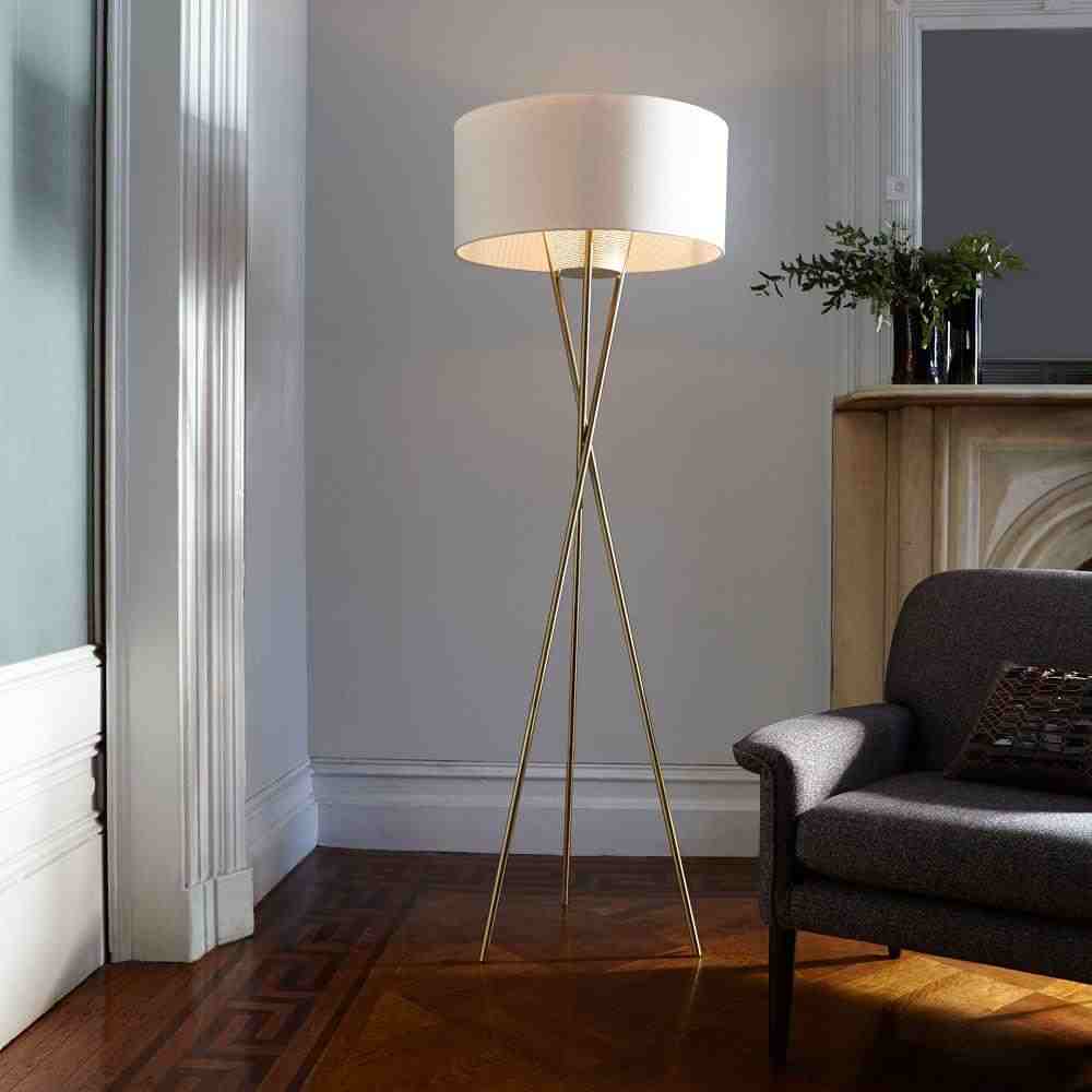 Mid-Century Tripod Floor Lamp