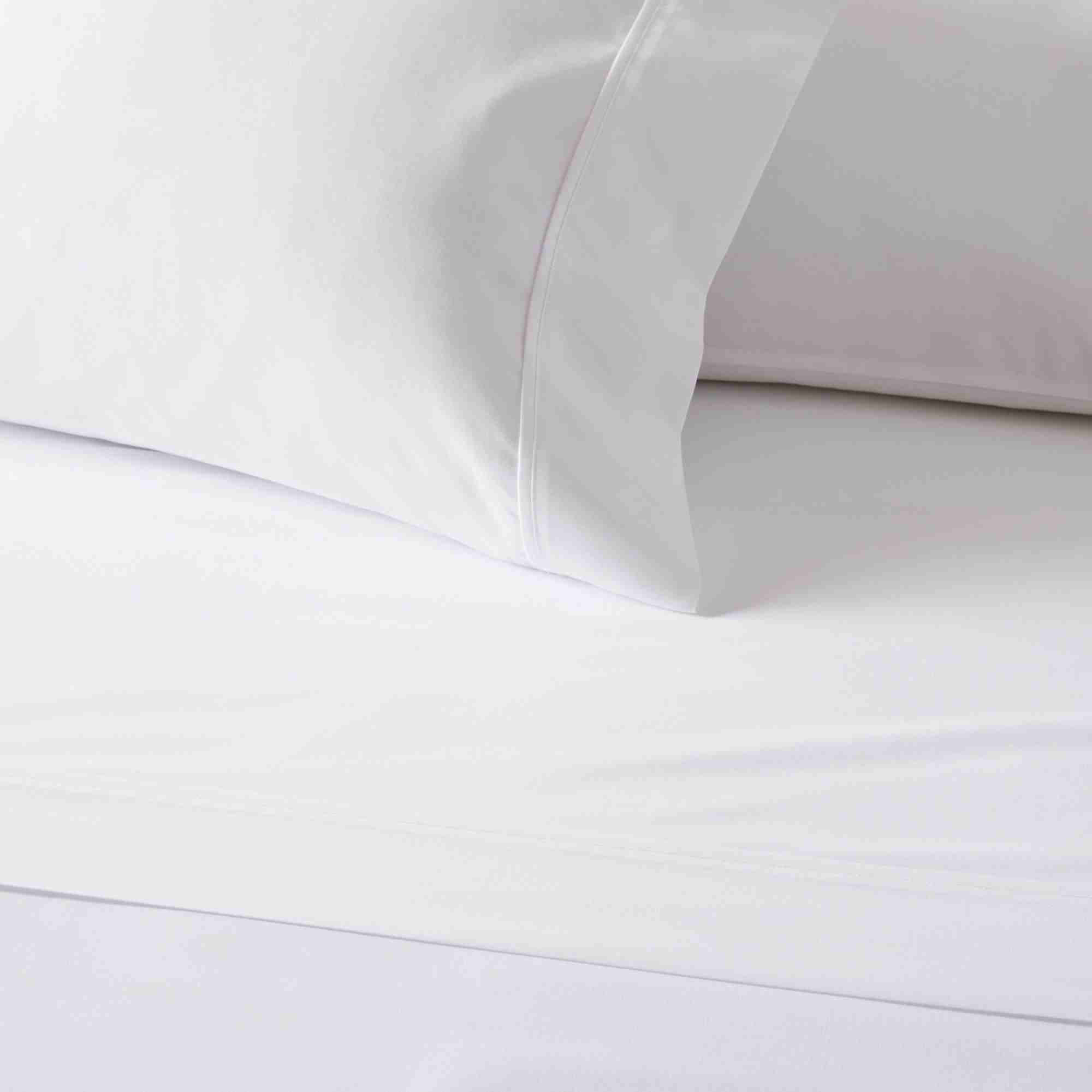 400-Thread-Count Organic Sateen Wide Hem Sheet Set